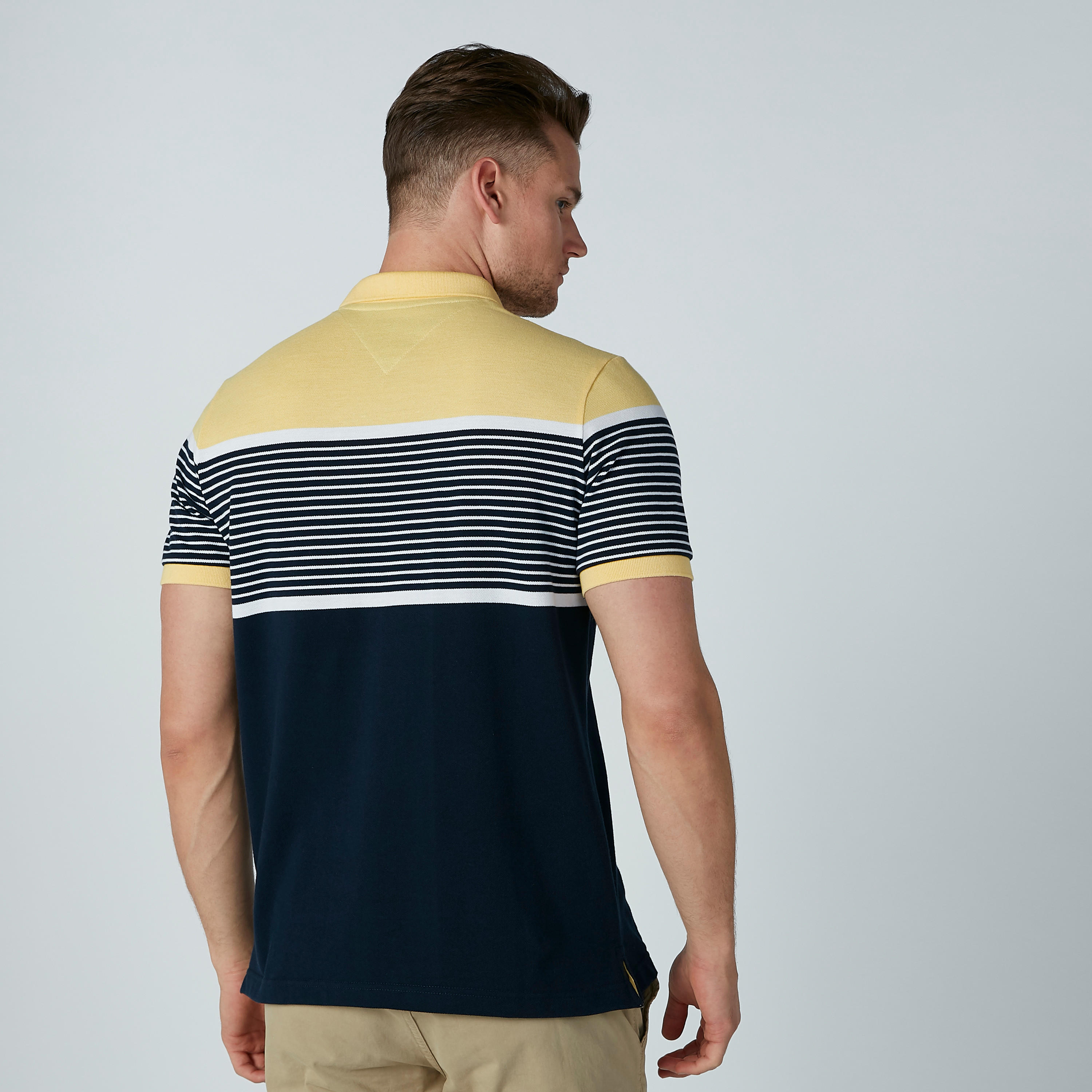 تيشيرت مقلّم بياقة بولو وأكمام قصيرة-men-clothing-tshirtsandpolos-polos-image-3