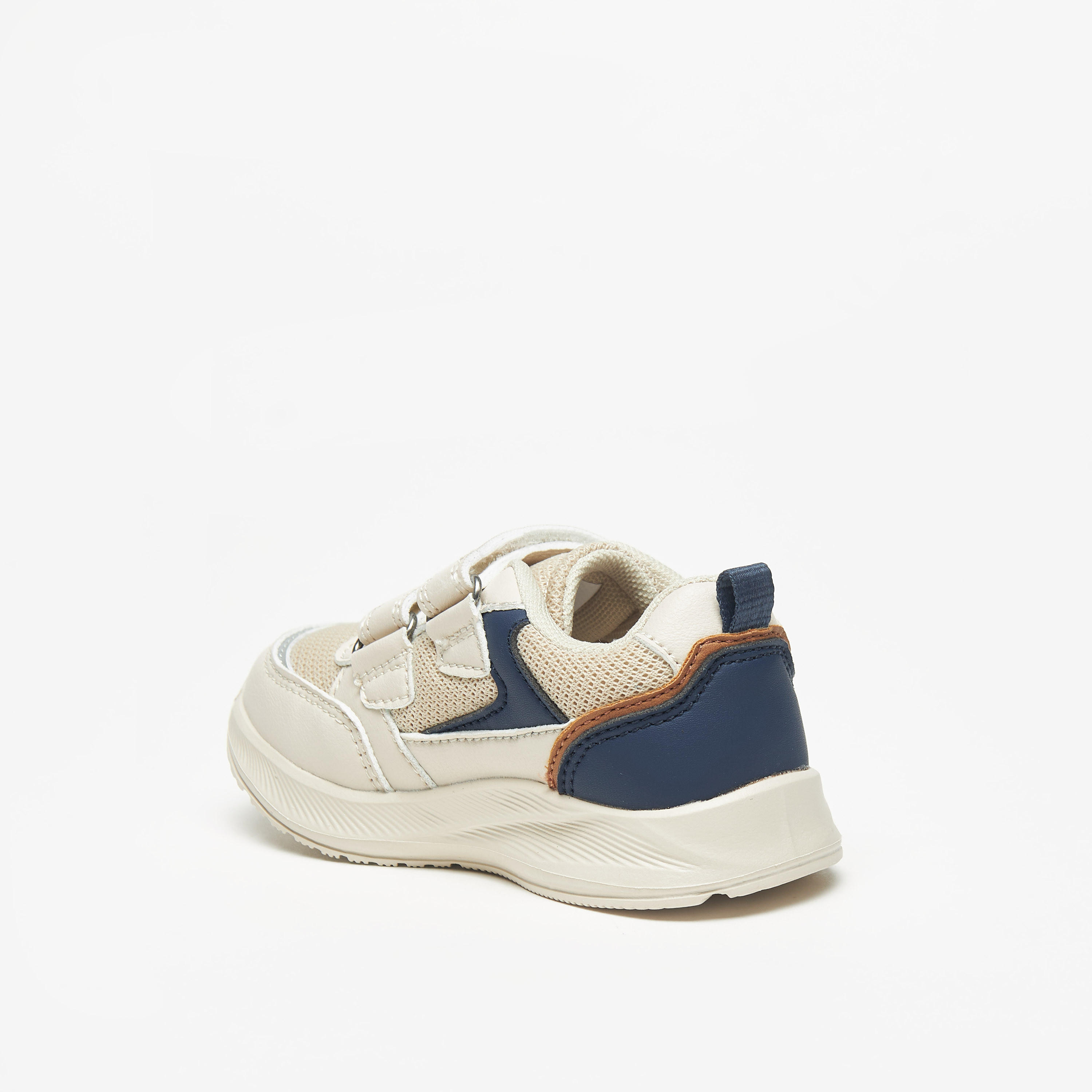 Barefeet Colourblocked Sneakers with Hook and Loop Closure-boys-shoes-schoolshoes-image-7