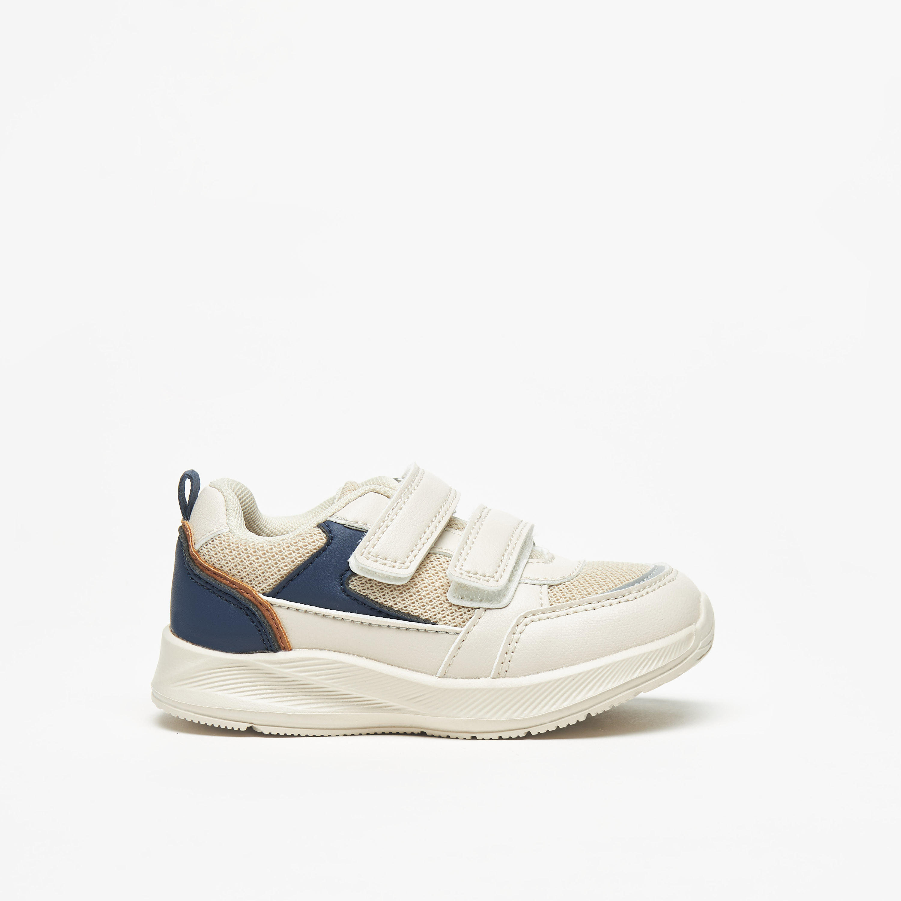 Barefeet Colourblocked Sneakers with Hook and Loop Closure-boys-shoes-schoolshoes-image-8
