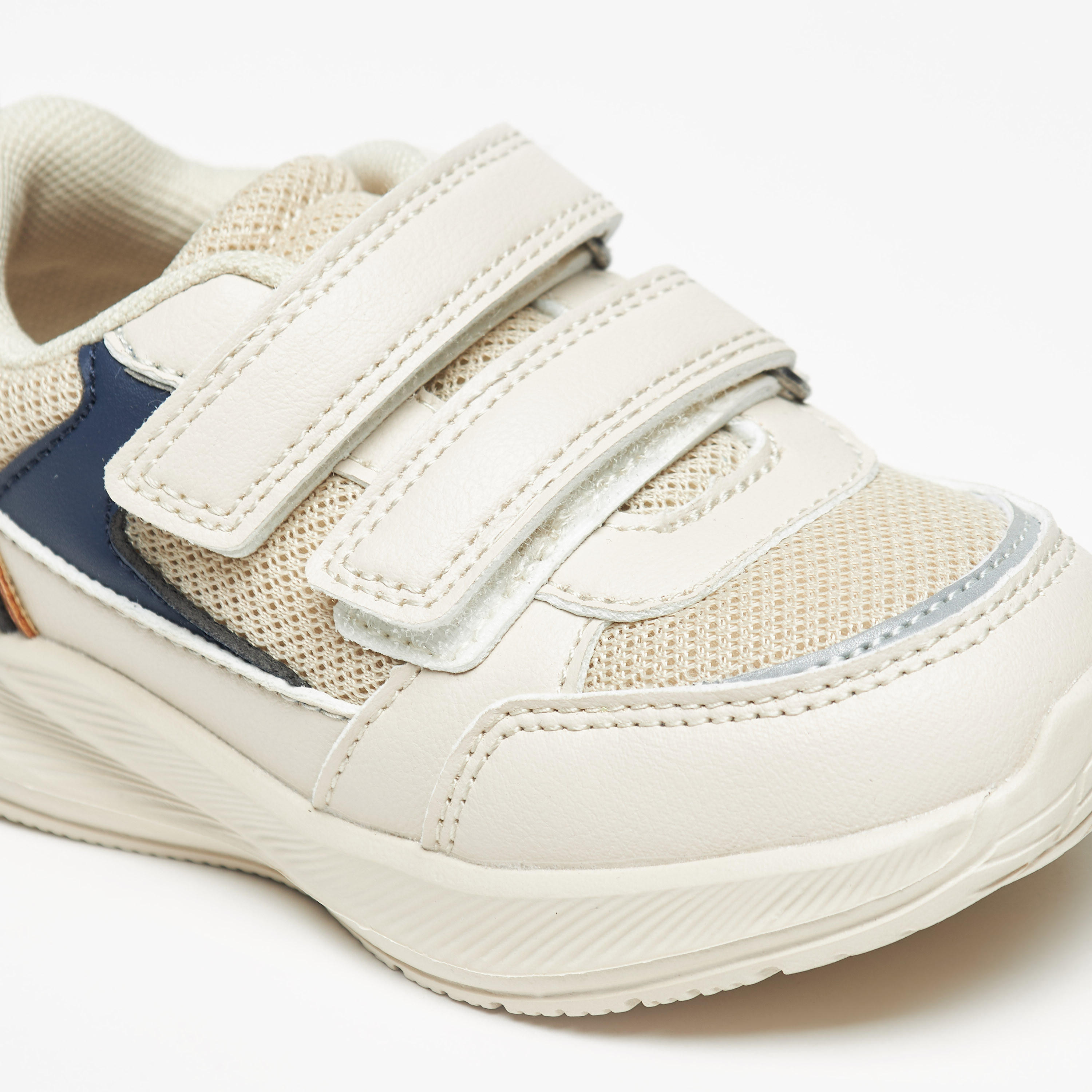 Barefeet Colourblocked Sneakers with Hook and Loop Closure-boys-shoes-schoolshoes-image-10
