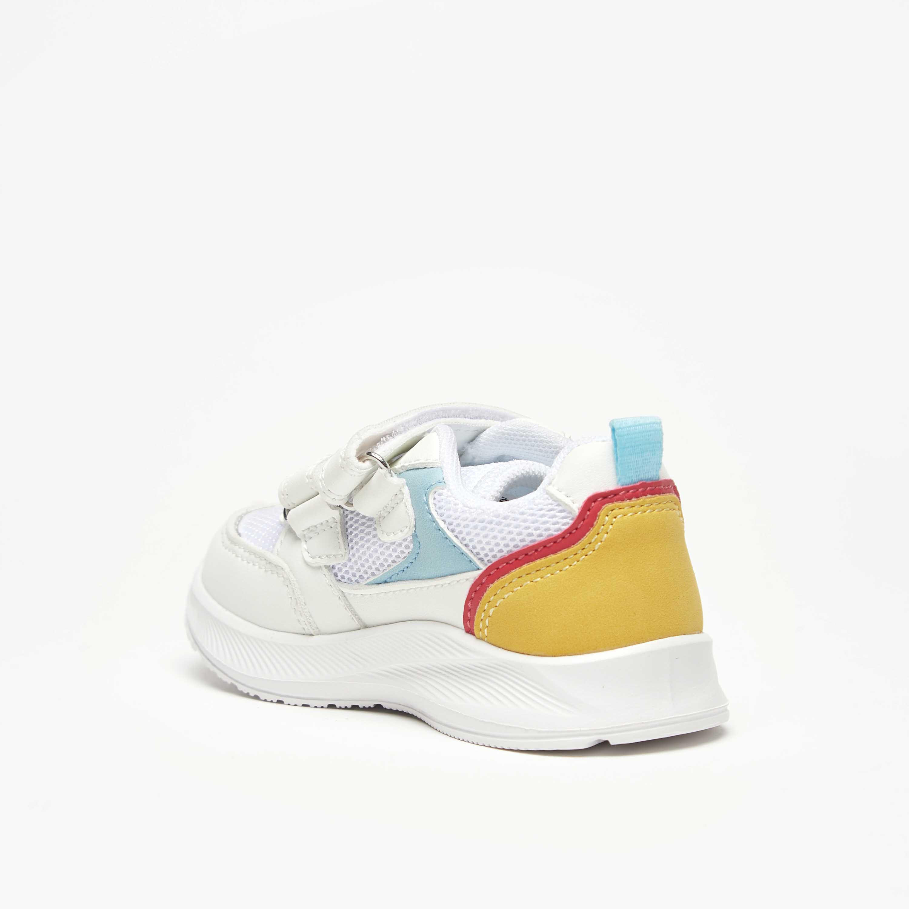 Barefeet Colourblocked Sneakers with Hook and Loop Closure-boys-shoes-schoolshoes-image-2