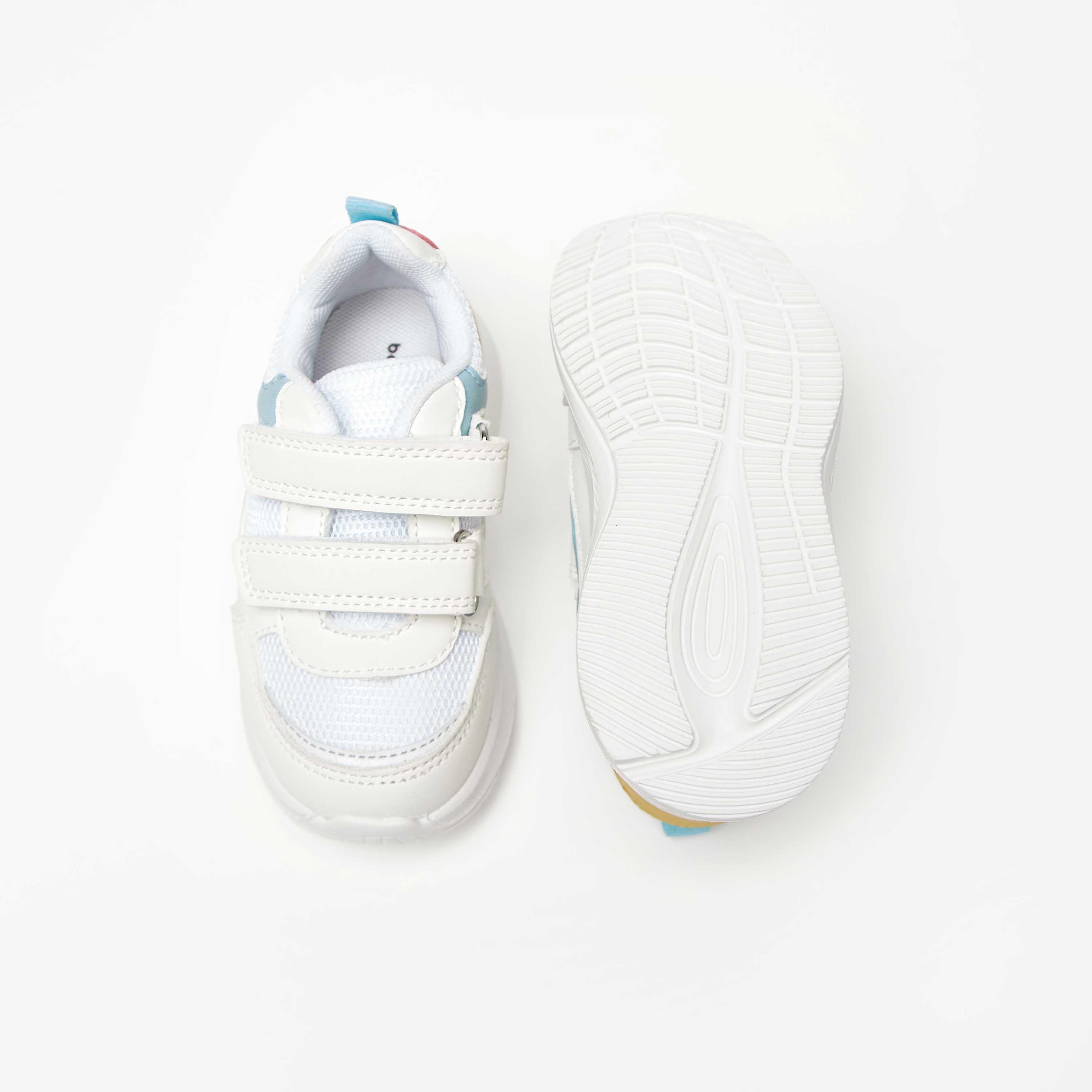 Barefeet Colourblocked Sneakers with Hook and Loop Closure-boys-shoes-schoolshoes-image-5