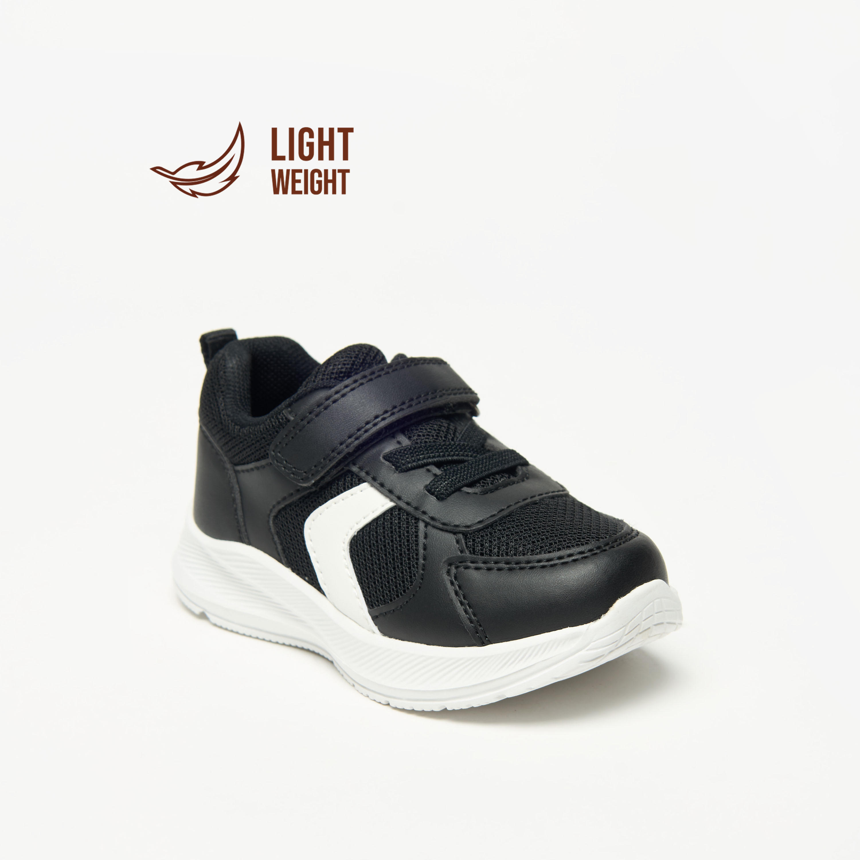 Barefeet Panelled Lightweight Sneakers with Hook and Loop Closure-boys-shoes-sneakers-image-1