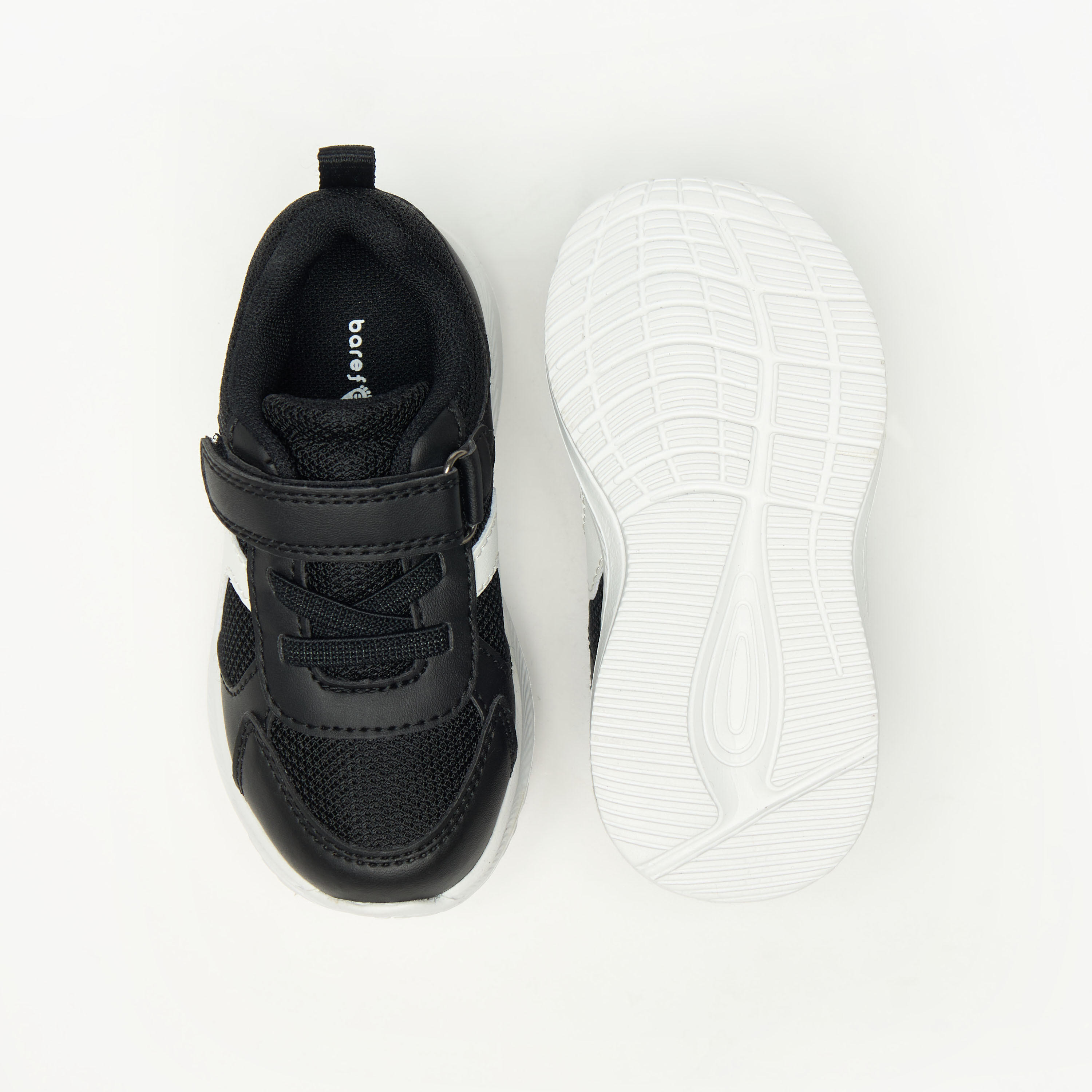 Barefeet Panelled Lightweight Sneakers with Hook and Loop Closure-boys-shoes-sneakers-image-4