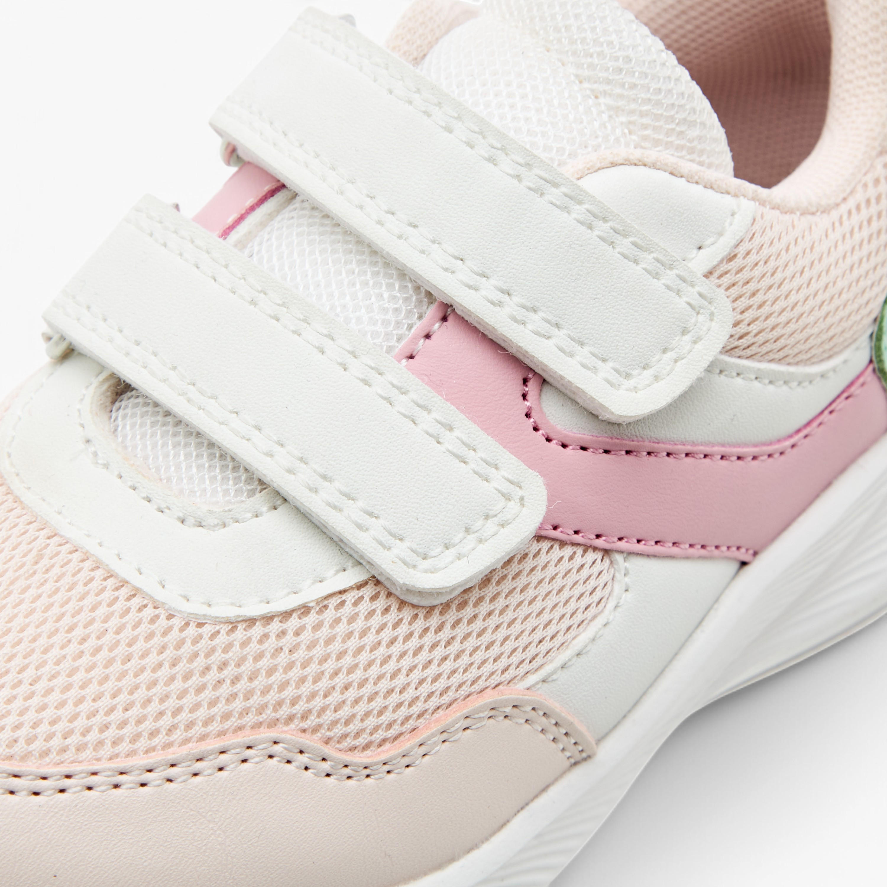 Barefeet Panelled Ankle Sneakers with Hook and Loop Closure-girls-shoes-sneakers-image-4