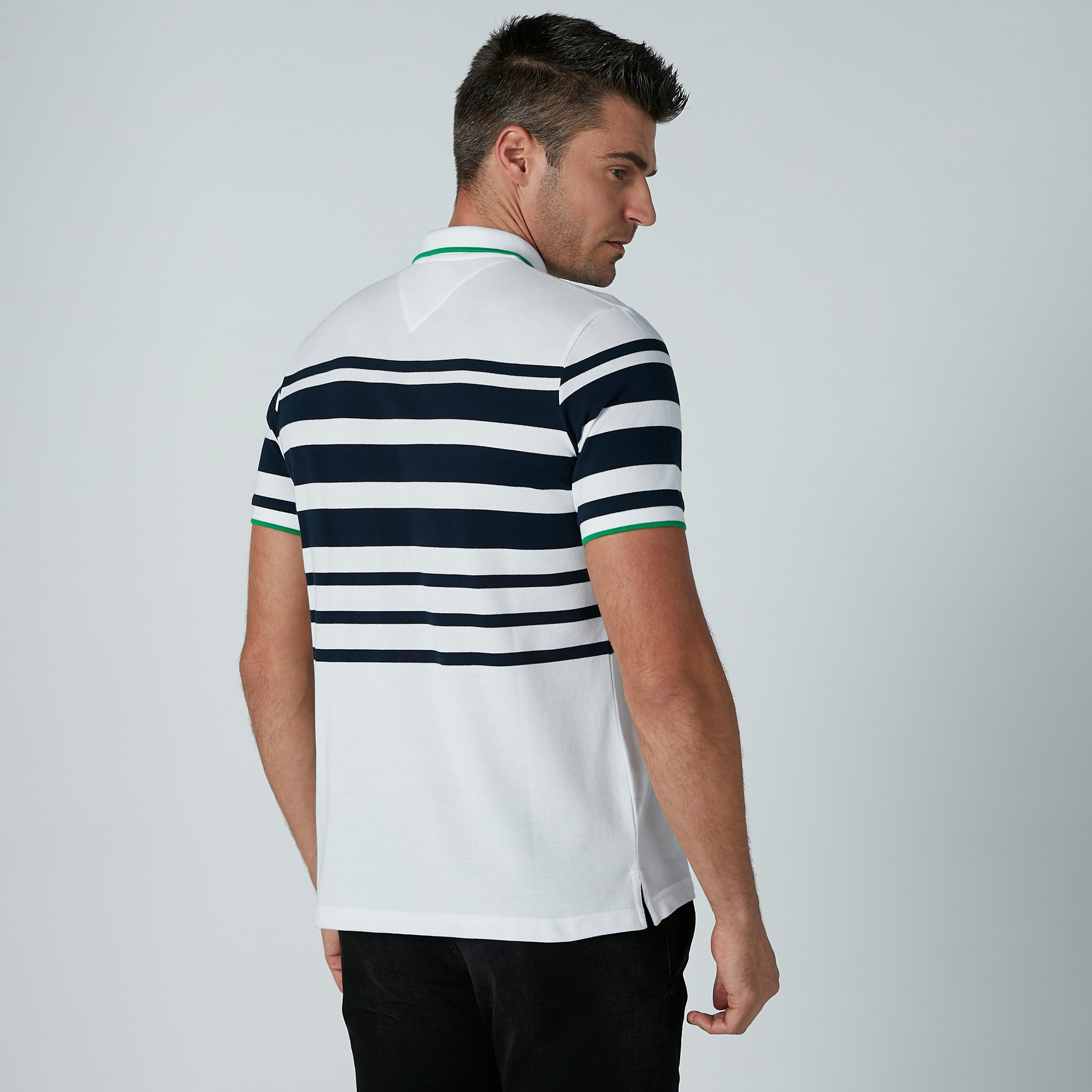 تيشيرت مقلّم بياقة بولو وأكمام قصيرة-men-clothing-tshirtsandpolos-polos-image-3