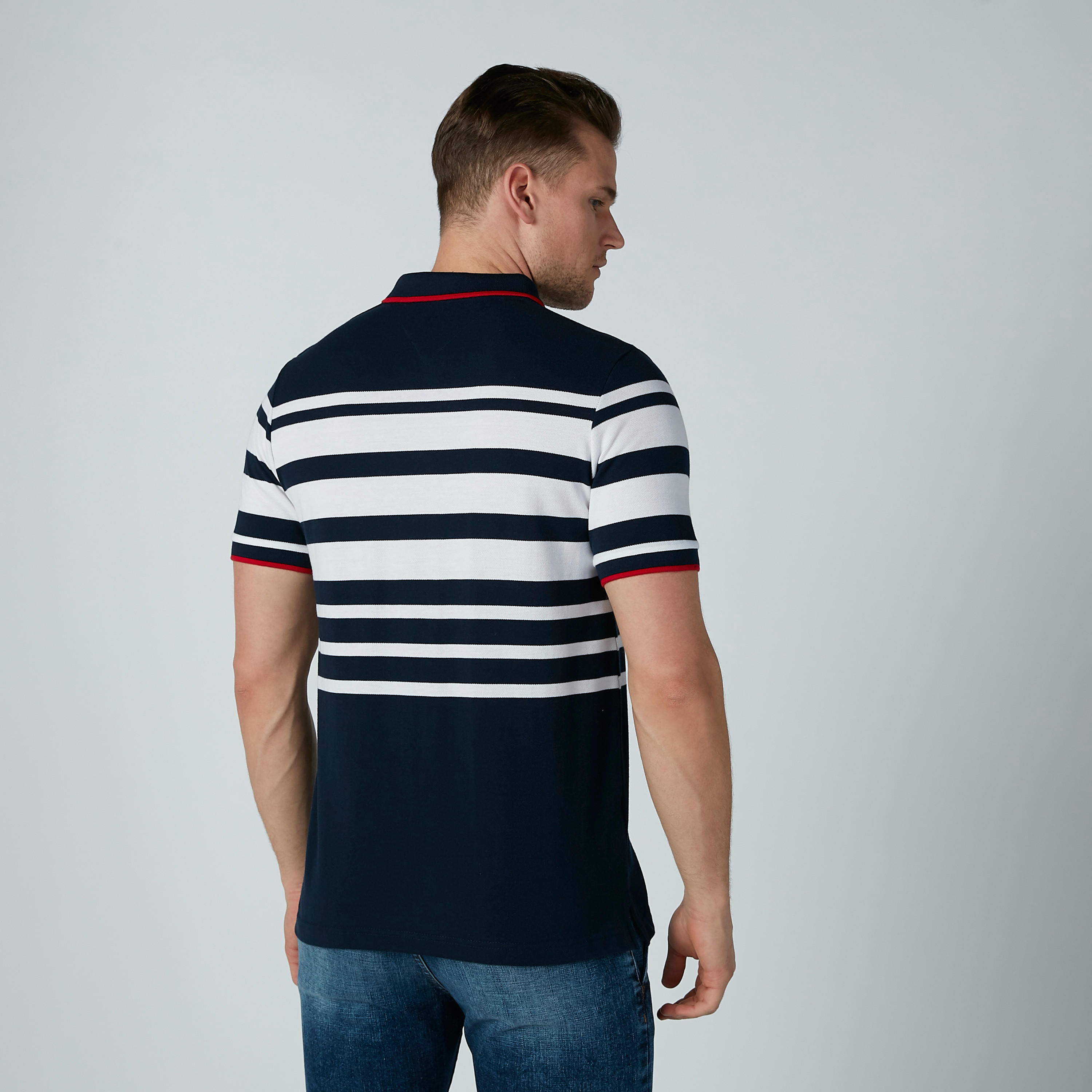 تيشيرت مقلّم بياقة بولو-men-clothing-tshirtsandpolos-polos-image-3