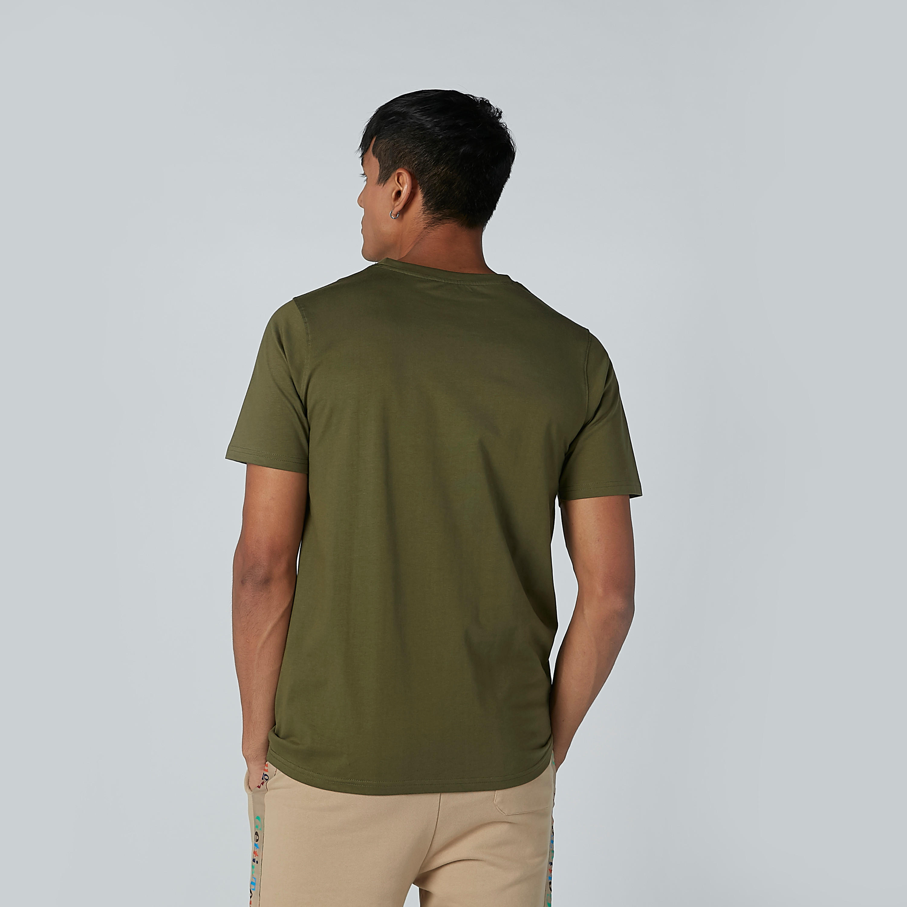 Plain T-shirt with Round Neck and Short Sleeves-men-clothing-tshirtsandpolos-tshirts-image-3
