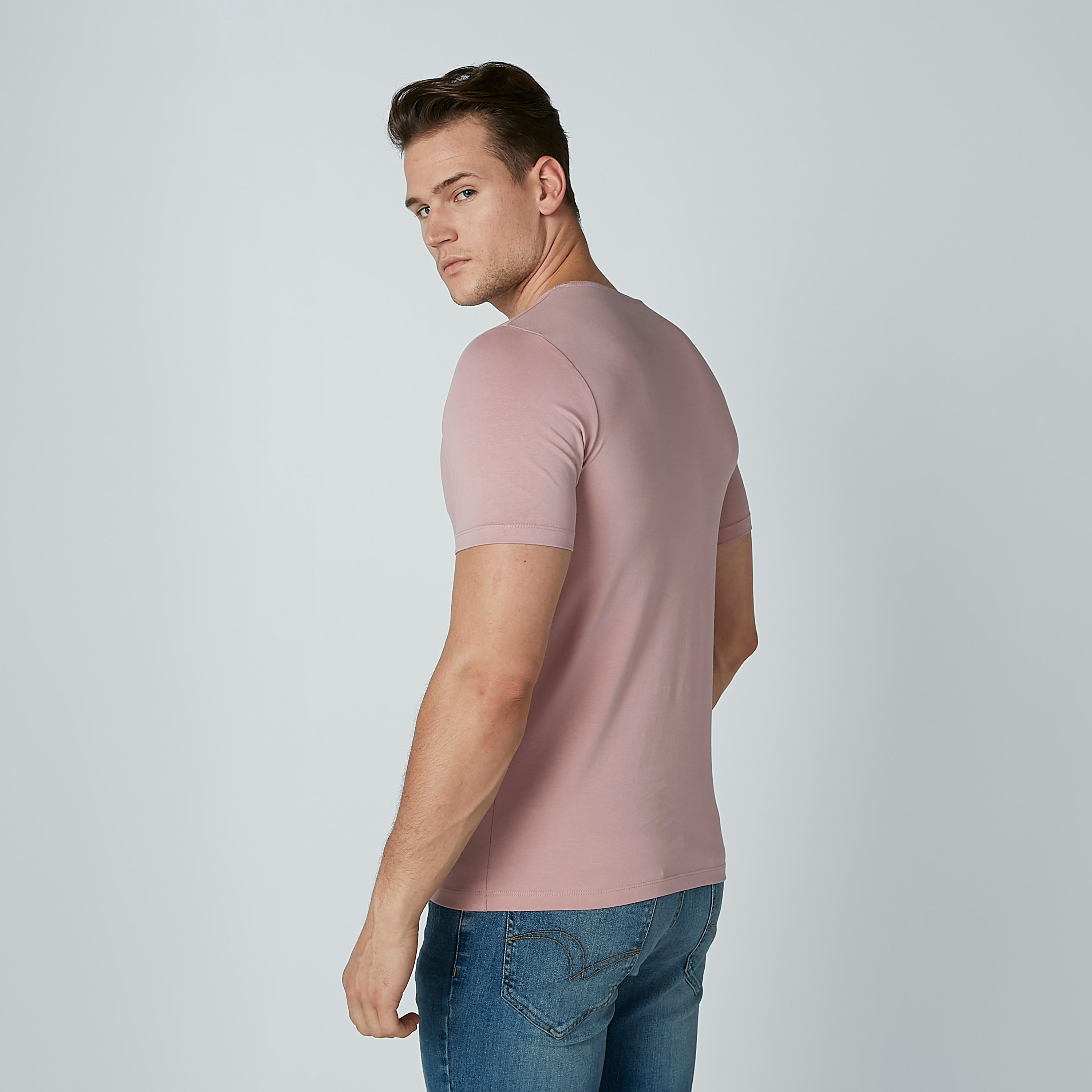 Solid T-shirt with Short Sleeves and Round Neck-men-clothing-tshirtsandpolos-tshirts-image-2