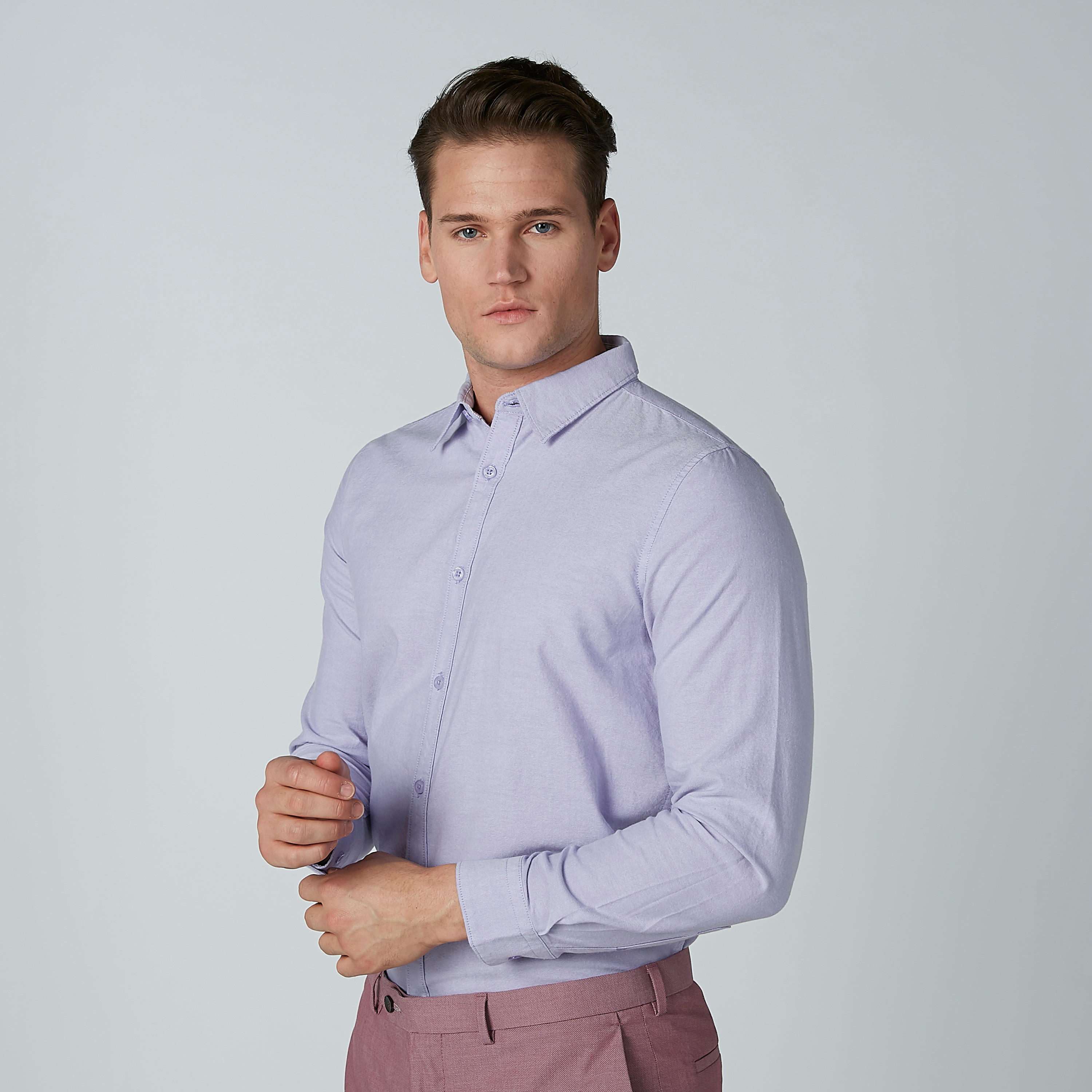 قميص رسمي بأكمام طويلة وأزرار-men-clothing-shirts-image-2