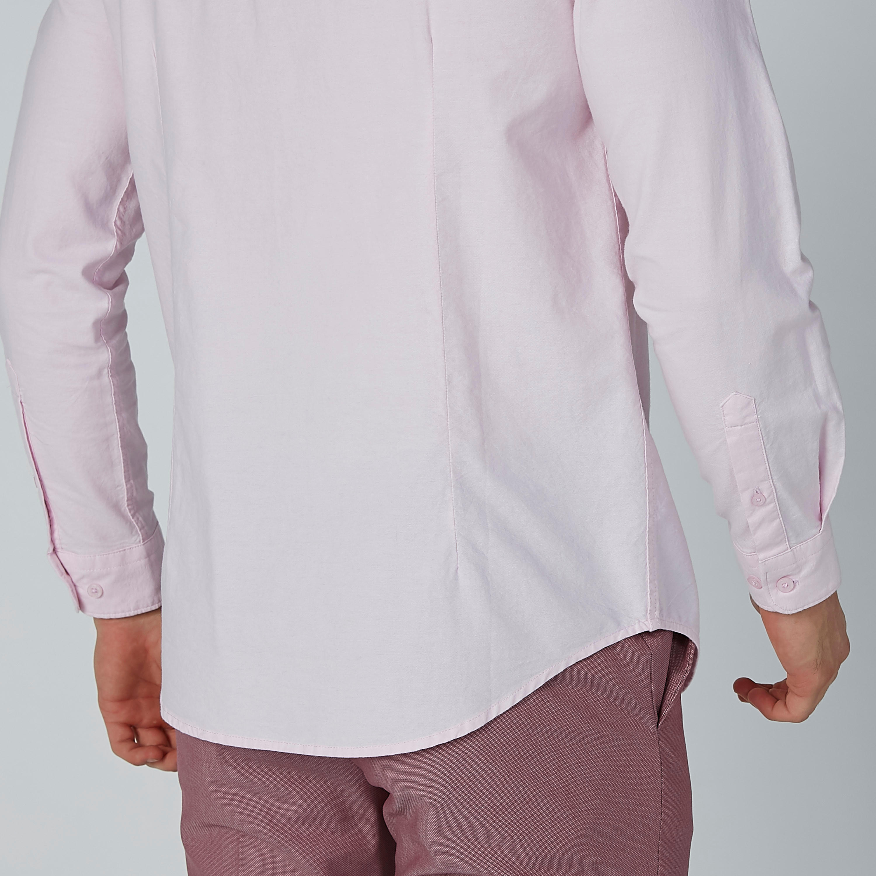 قميص رسمي سادة بياقة عاديّة وأكمام طويلة-men-clothing-shirts-image-3