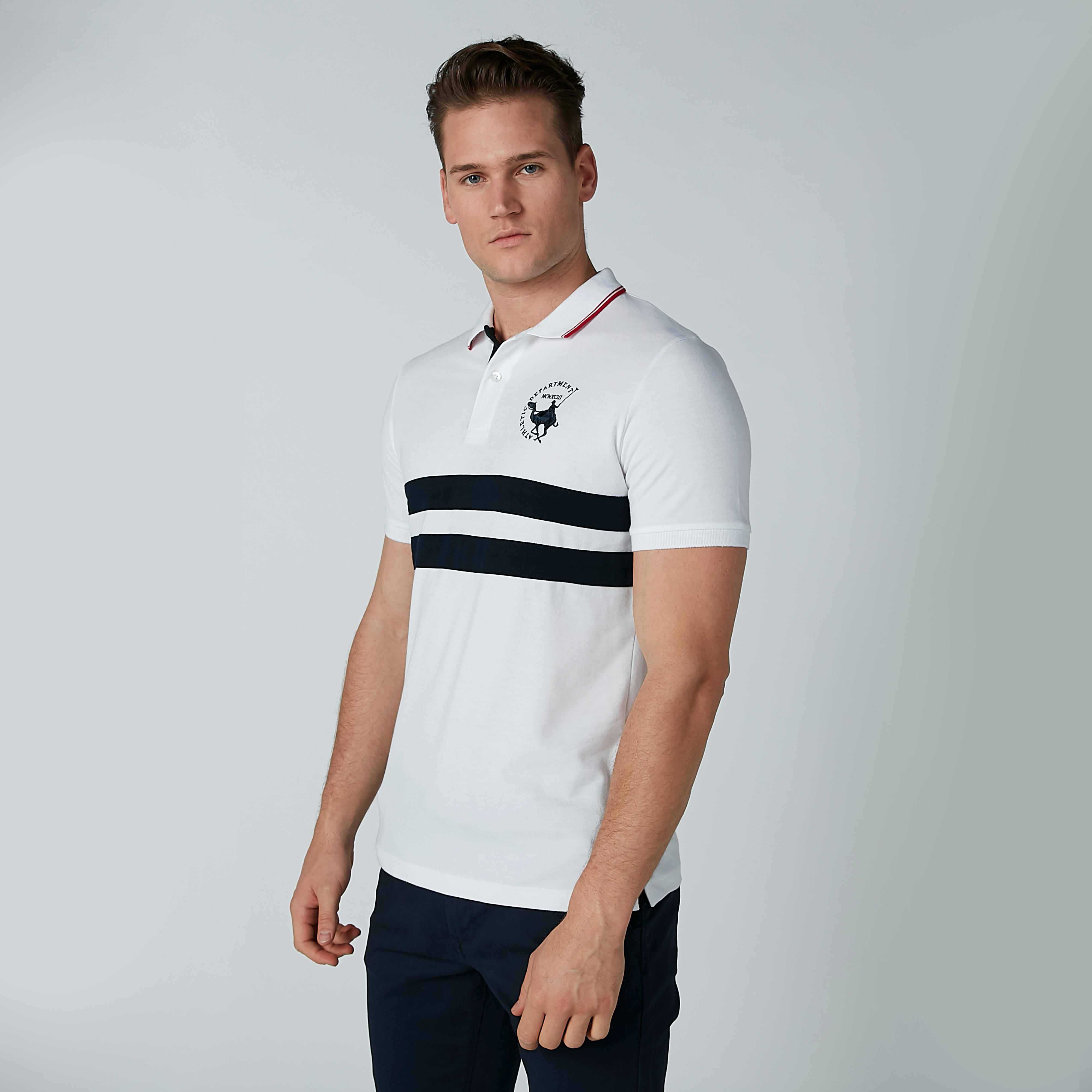 تيشرت بياقة بولو وأكمام قصيرة وطبعات-men-clothing-tshirtsandpolos-polos-image-1