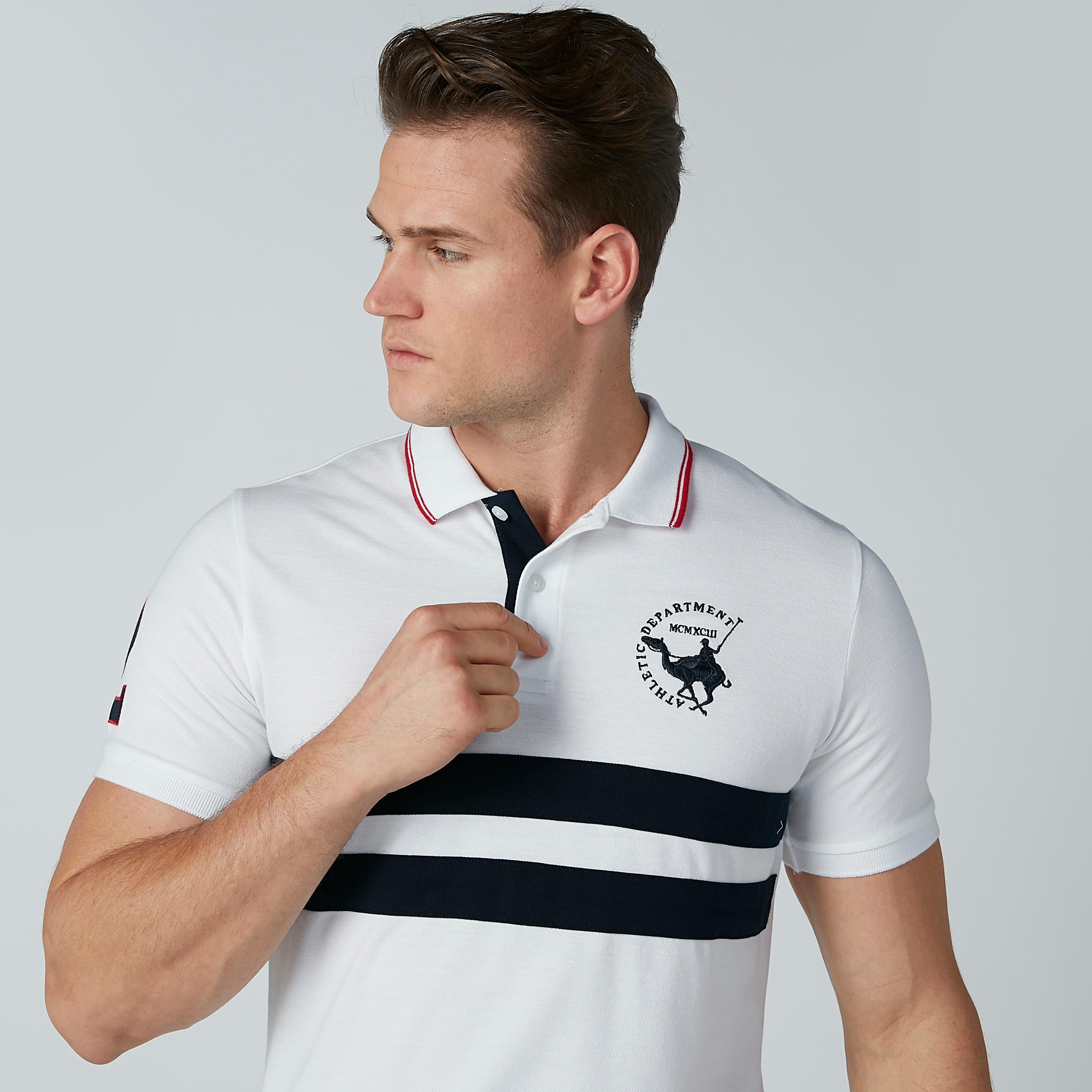 تيشرت بياقة بولو وأكمام قصيرة وطبعات-men-clothing-tshirtsandpolos-polos-image-2