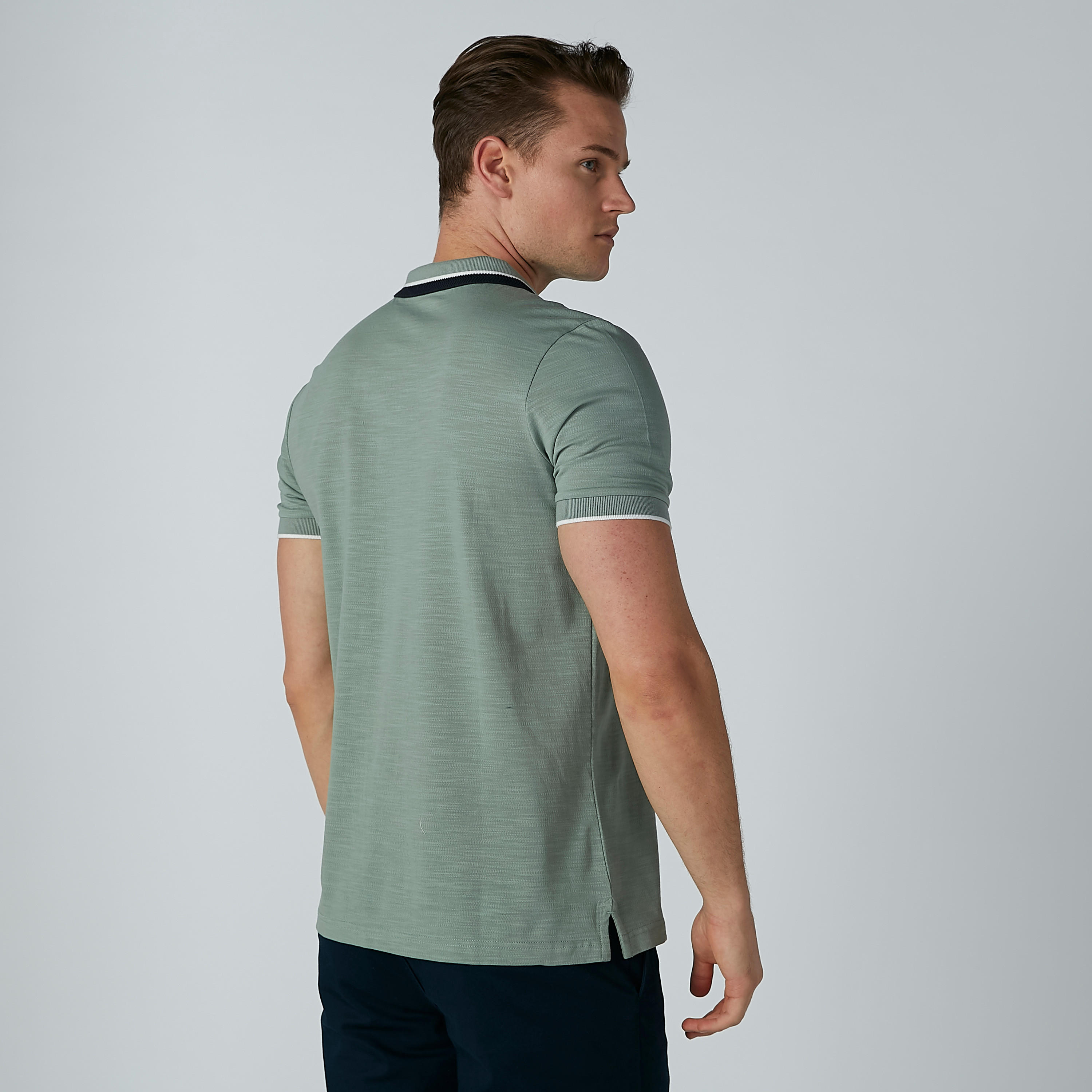 Short Sleeves T-shirt with Polo Neck-men-clothing-tshirtsandpolos-polos-image-4