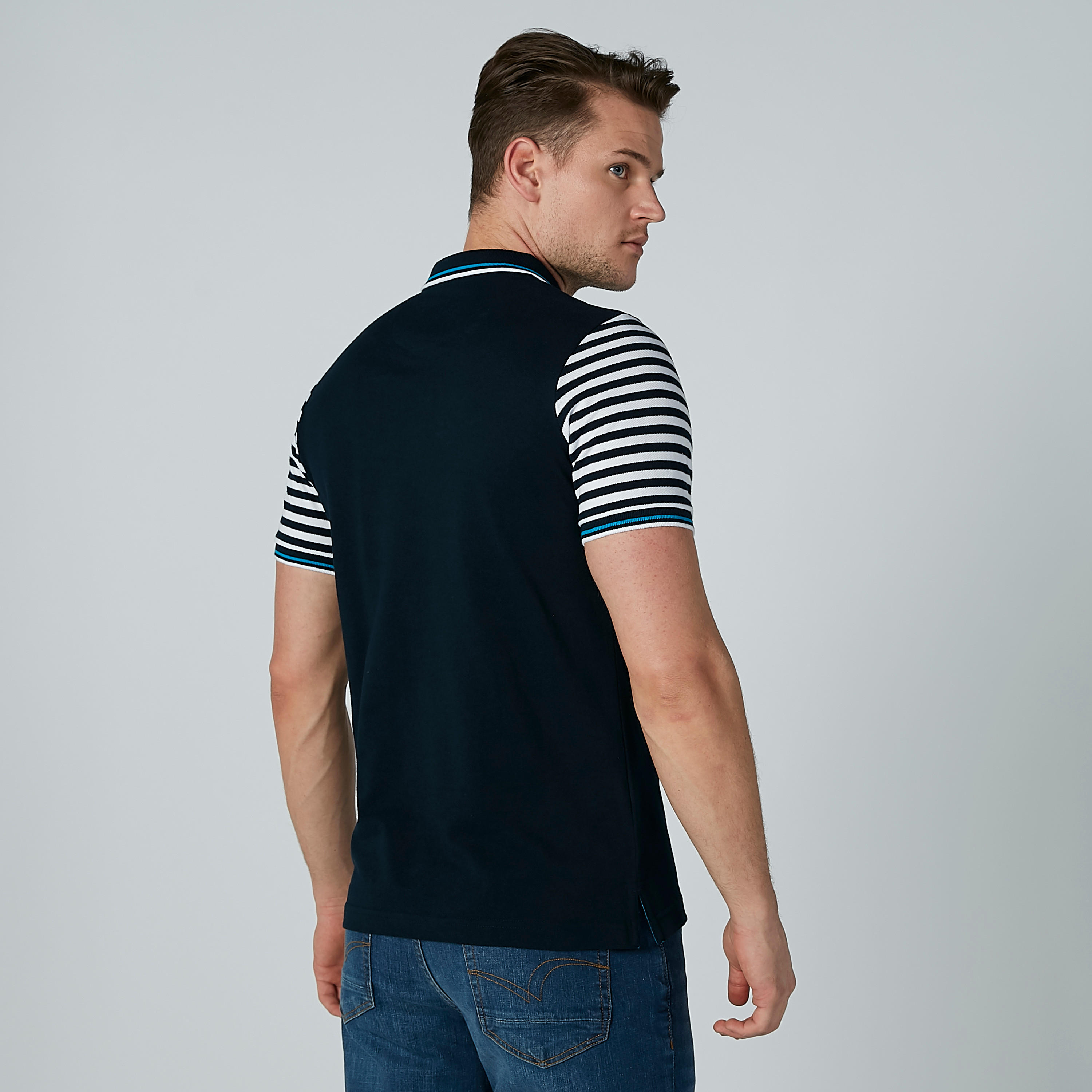 تيشيرت مقلّم بياقة بولو وأكمام قصيرة-men-clothing-tshirtsandpolos-polos-image-4