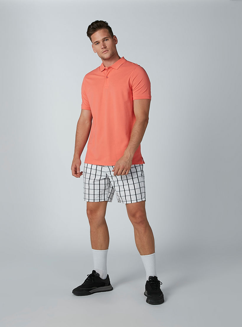 Plain T-shirt with Polo Neck and Short Sleeves-men-clothing-tshirtsandpolos-polos-image-2