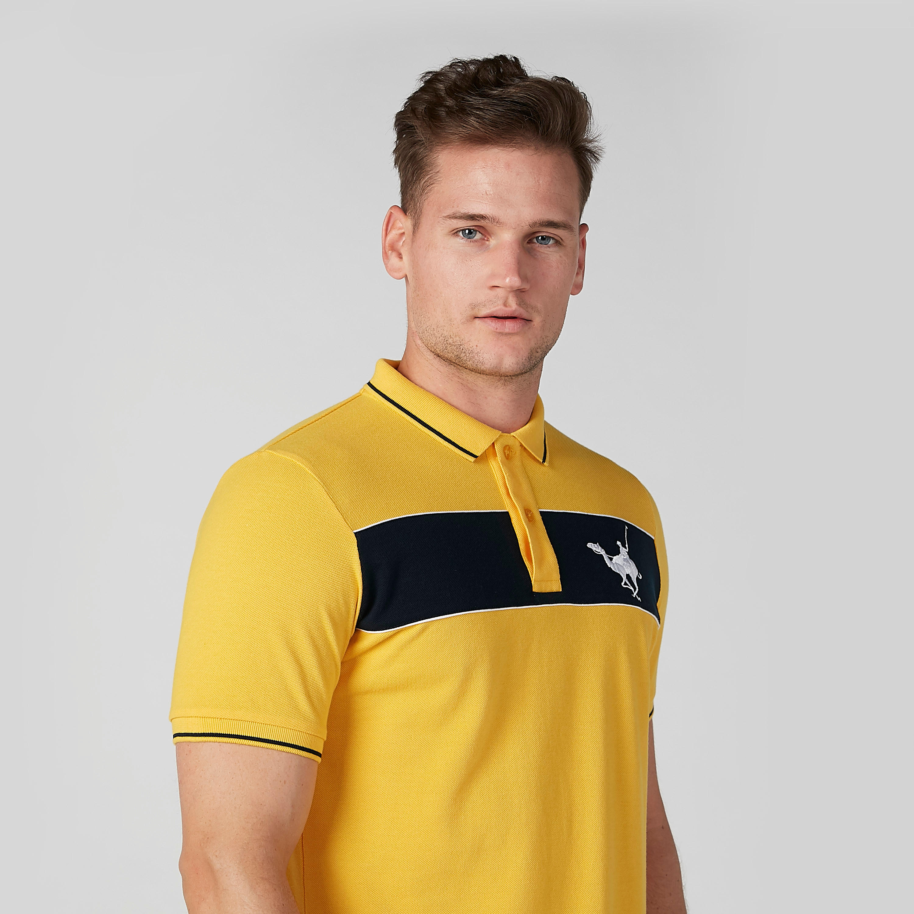 تيشيرت مستدام سليم بأكمام قصيرة وطبعات-men-clothing-tshirtsandpolos-polos-image-4