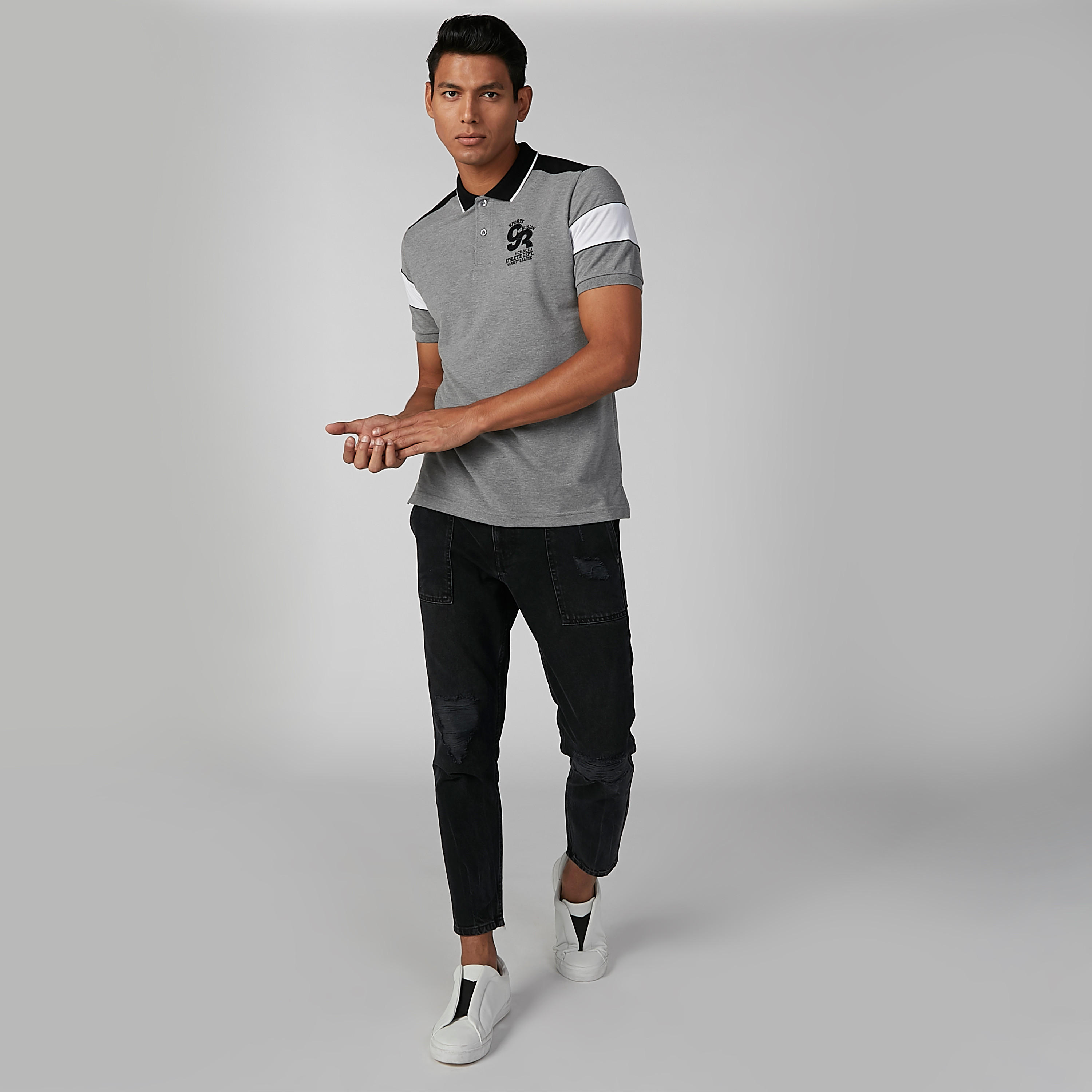 تيشيرت مستدام بولو بقصّة سليم بأكمام قصيرة وطبعات -men-clothing-tshirtsandpolos-polos-image-1