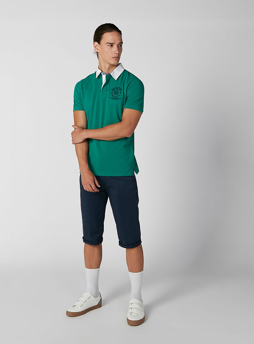 تيشيرت مستدام بولو سليم بأكمام قصيرة -men-clothing-tshirtsandpolos-polos-image-3