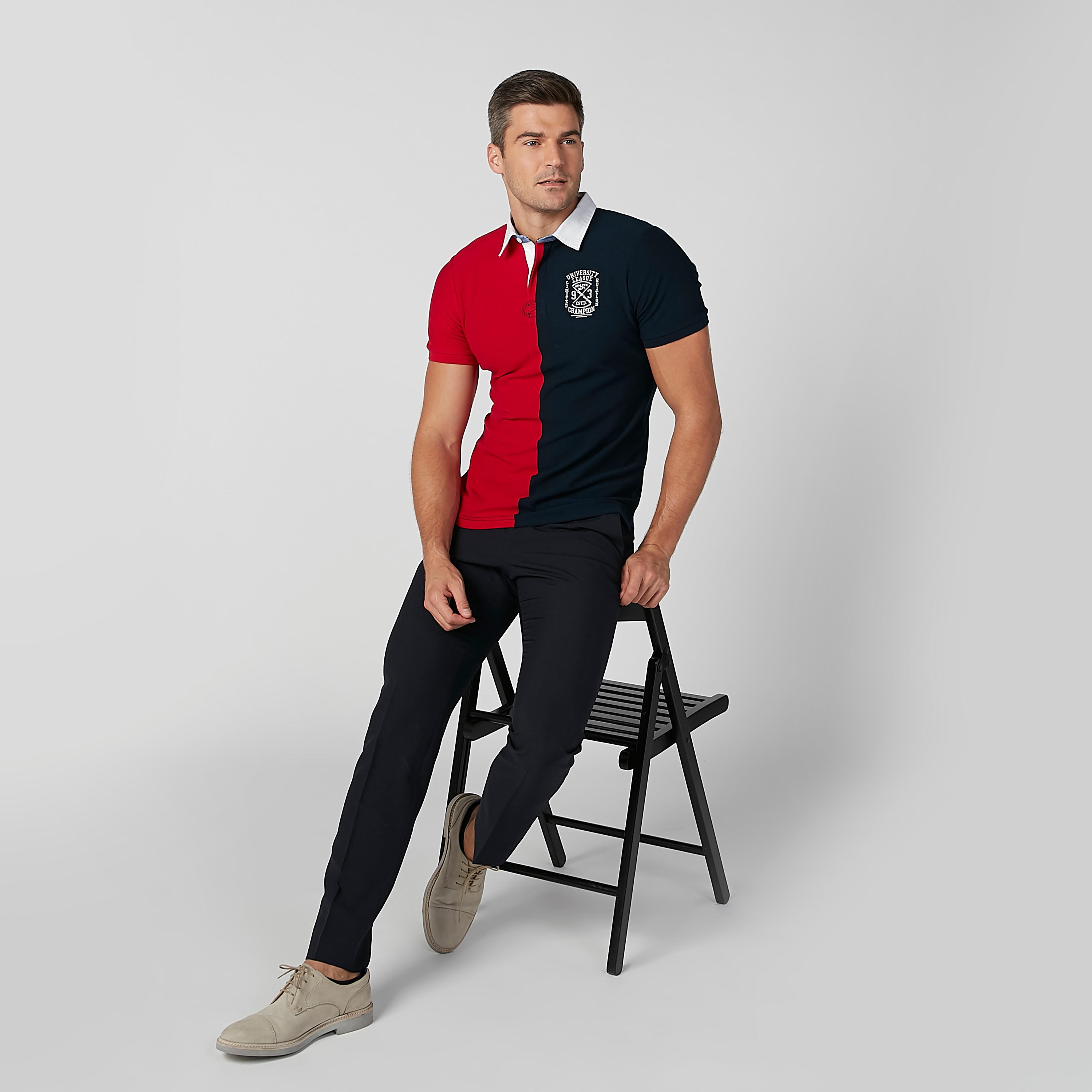 تيشيرت مستدام بولو مطرّز سليم فيت -men-clothing-tshirtsandpolos-polos-image-1