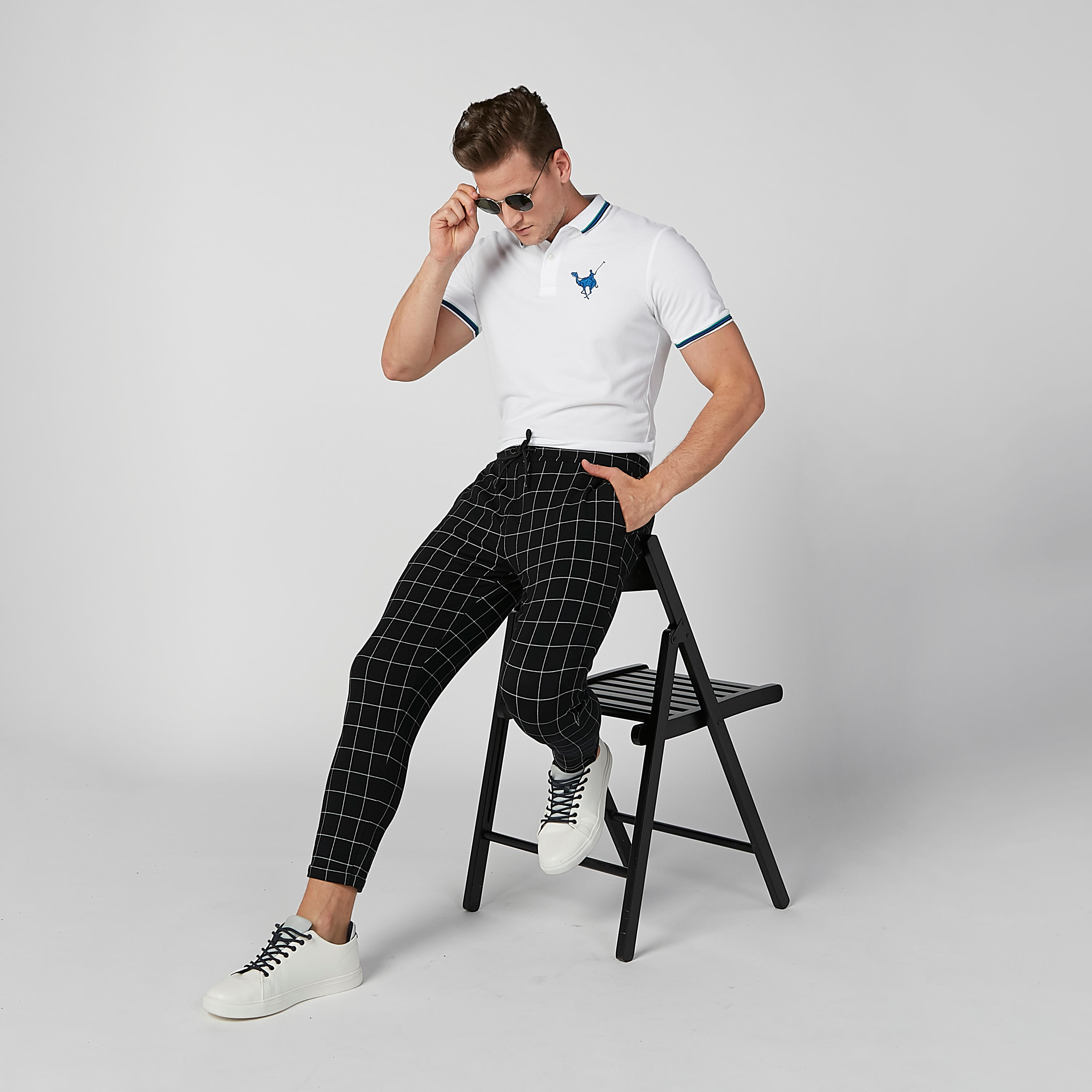 تيشيرت مستدام بولو سليم بأكمام قصيرة -men-clothing-tshirtsandpolos-polos-image-1