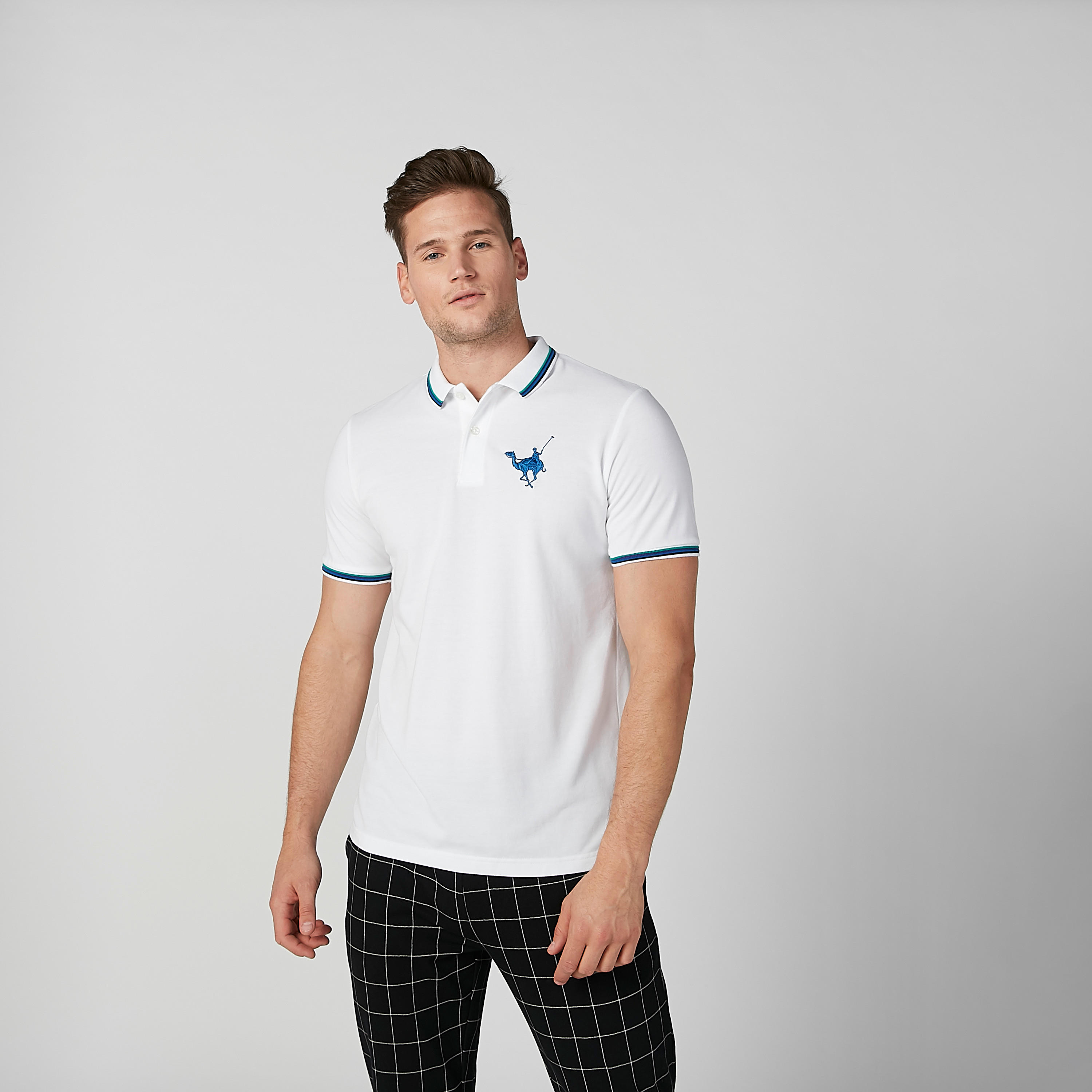 تيشيرت مستدام بولو سليم بأكمام قصيرة -men-clothing-tshirtsandpolos-polos-image-3