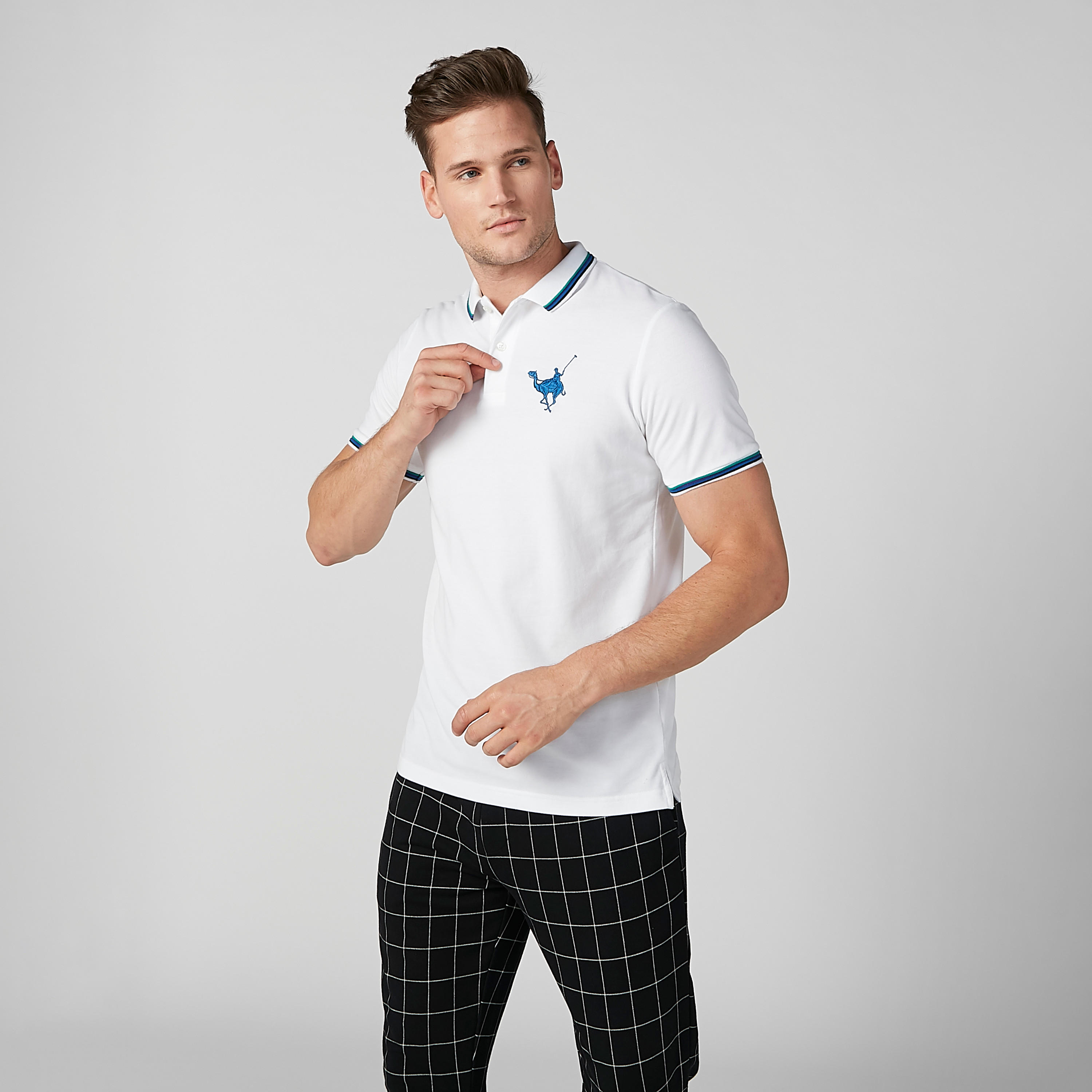 تيشيرت مستدام بولو سليم بأكمام قصيرة -men-clothing-tshirtsandpolos-polos-image-5