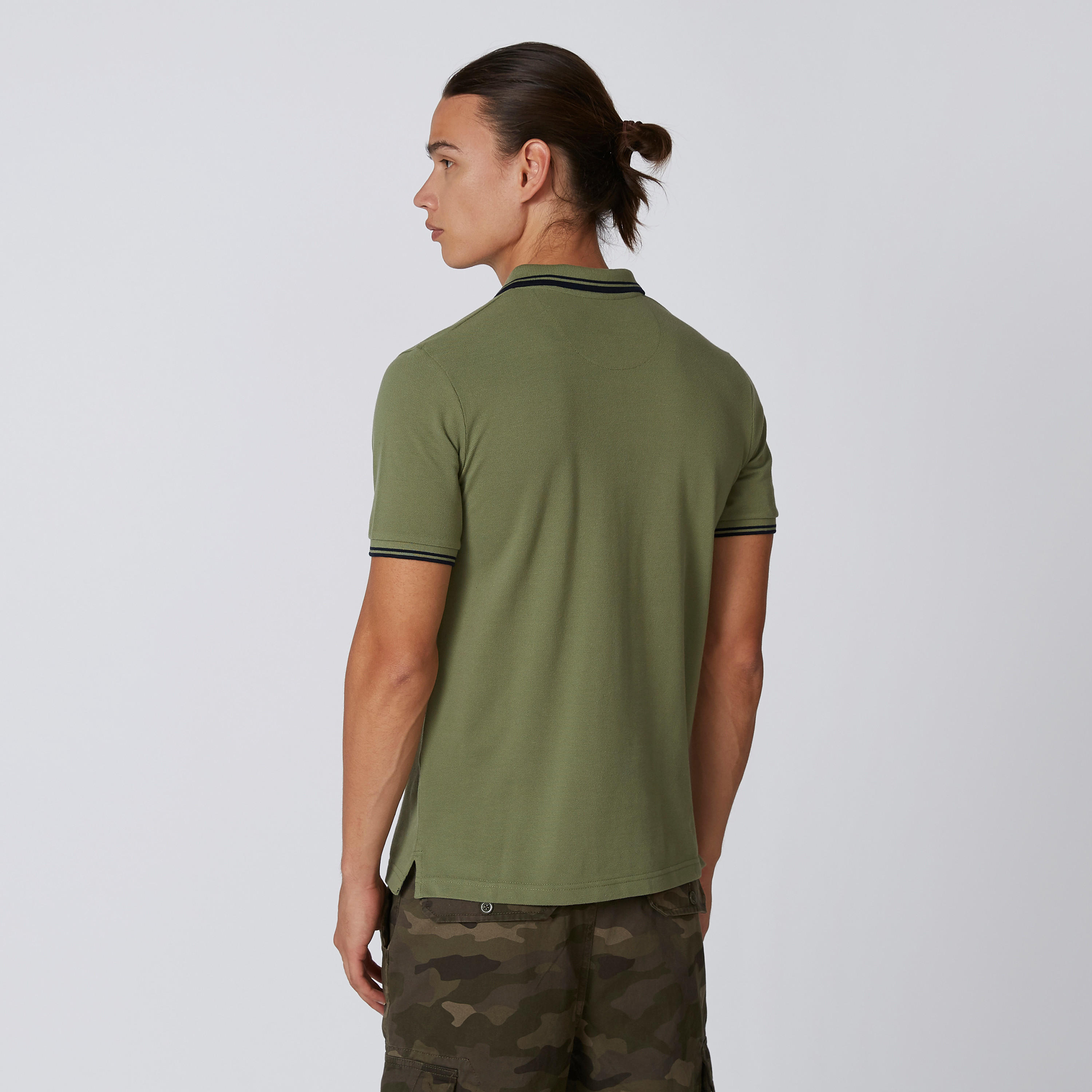 تيشيرت بارز الملمس بياقة بولو وأكمام قصيرة-men-clothing-tshirtsandpolos-polos-image-2