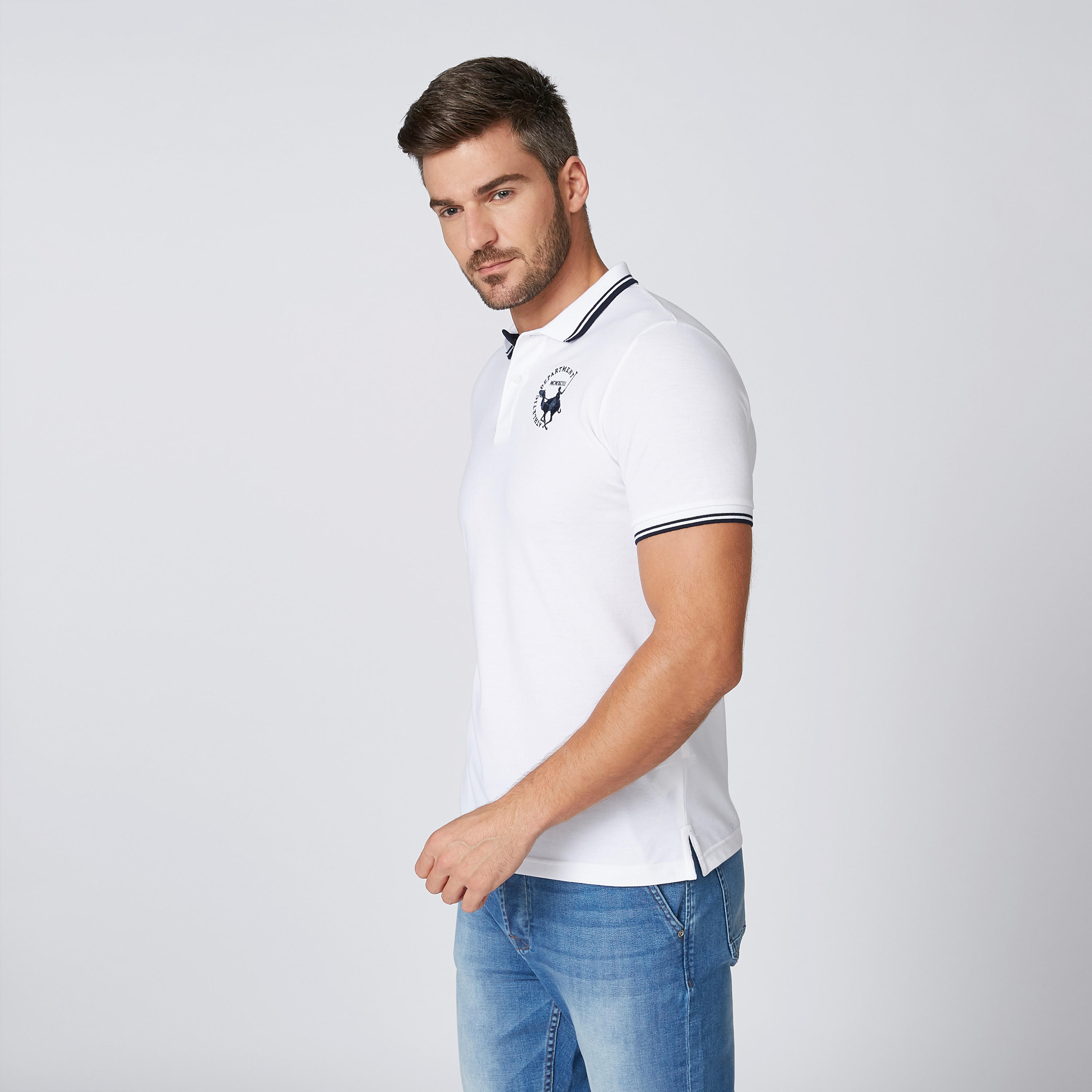 تيشيرت بارز الملمس بياقة بولو وأكمام قصيرة-men-clothing-tshirtsandpolos-tshirts-image-4