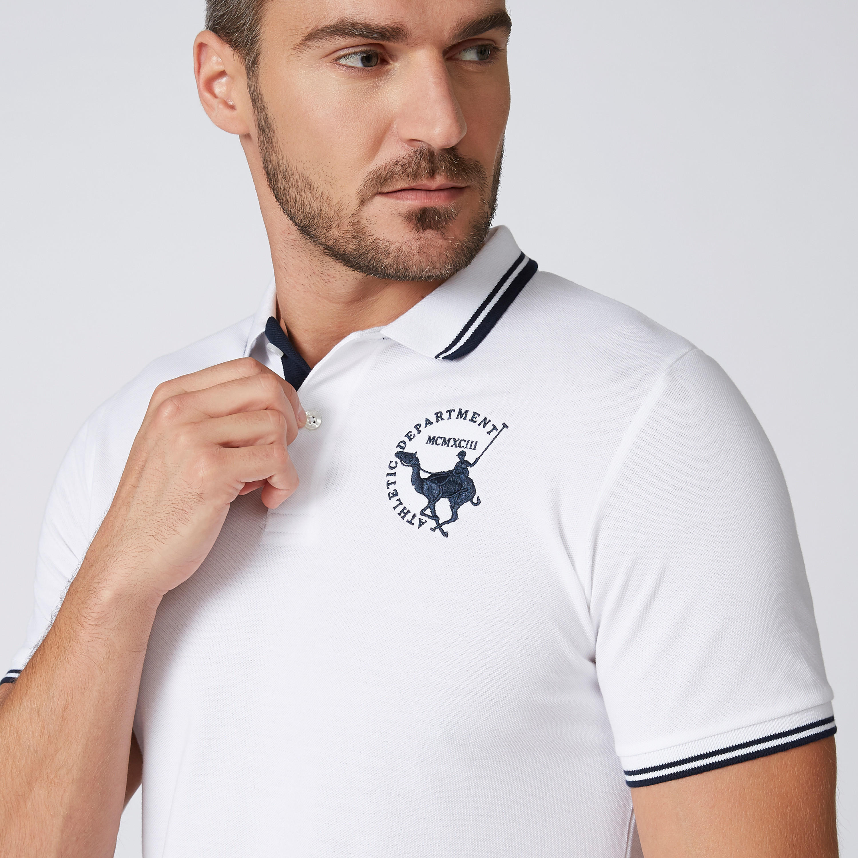 تيشيرت بارز الملمس بياقة بولو وأكمام قصيرة-men-clothing-tshirtsandpolos-tshirts-image-5