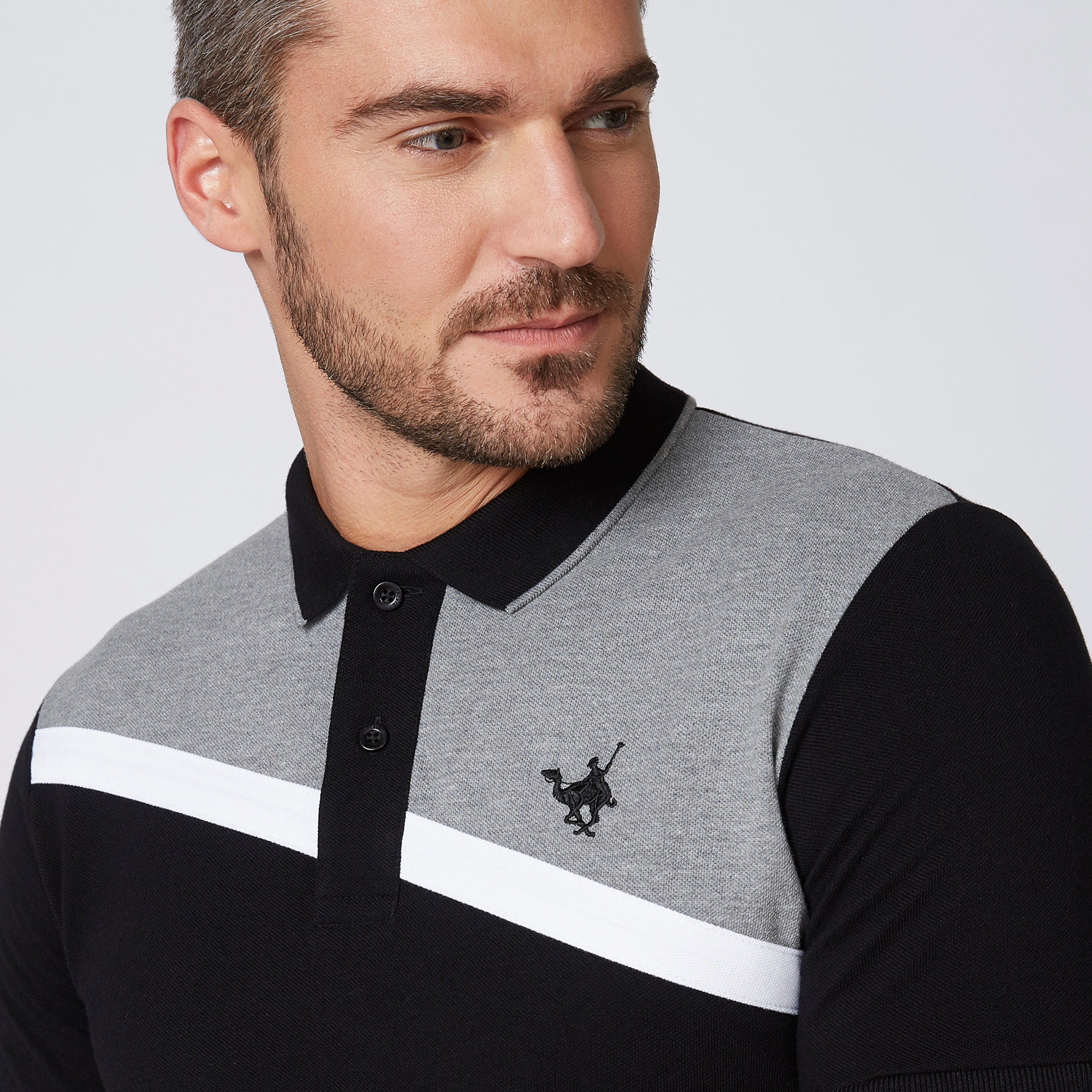 تيشيرت مستدام بارز الملمس بقصّة سليم وياقة بولو وأكمام قصيرة-men-clothing-tshirtsandpolos-polos-image-4