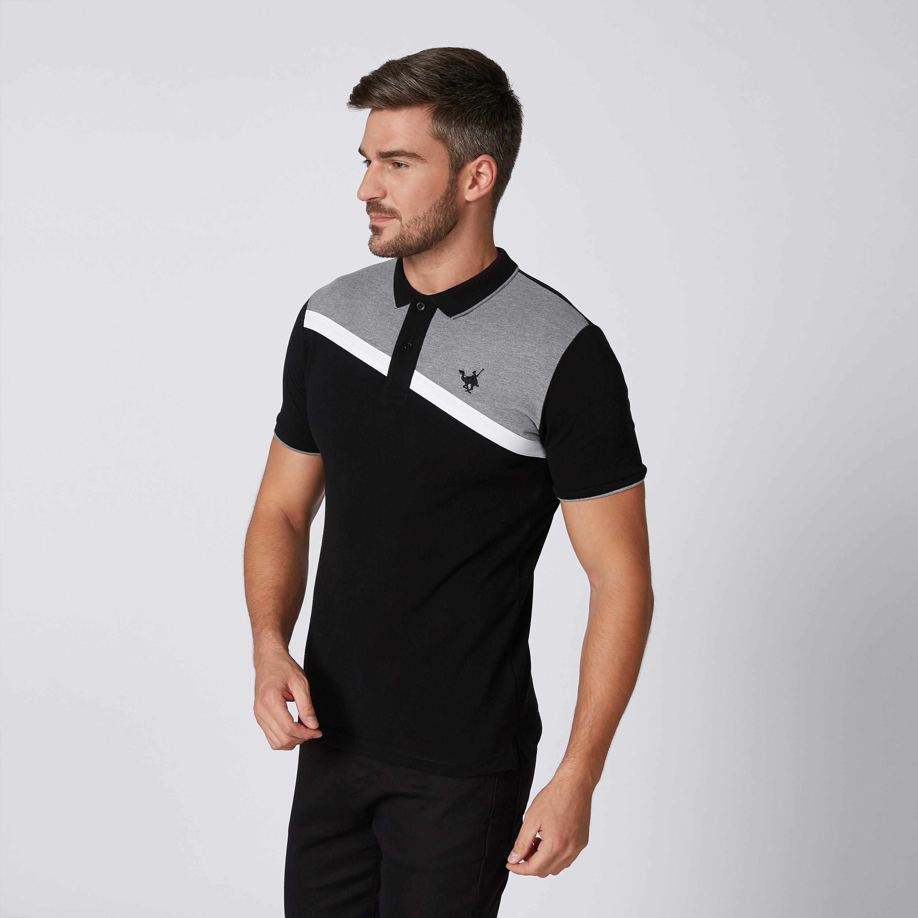 تيشيرت مستدام بارز الملمس بقصّة سليم وياقة بولو وأكمام قصيرة-men-clothing-tshirtsandpolos-polos-image-5