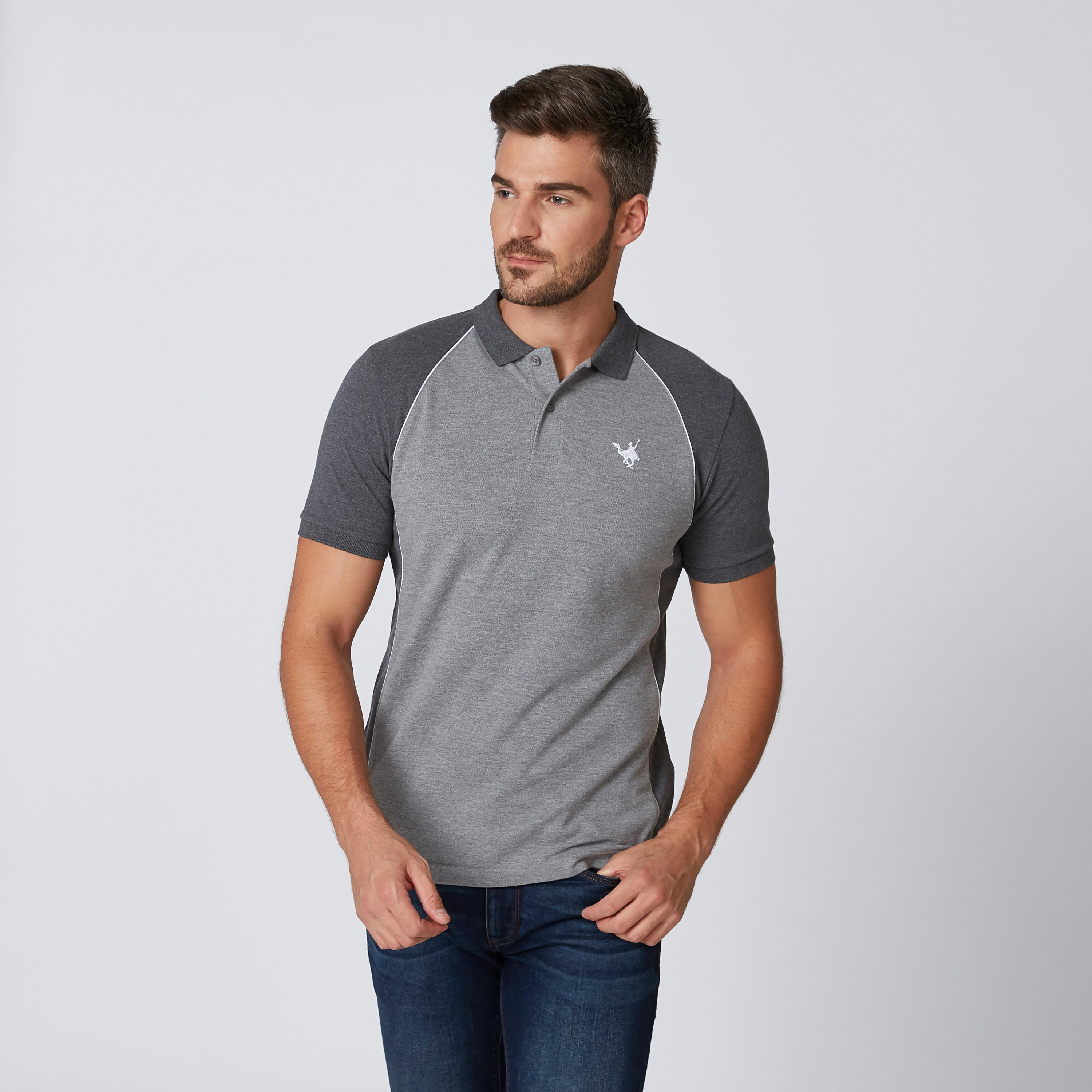 تيشيرت مستدام بولو سليم بأكمام مغايرة-men-clothing-tshirtsandpolos-polos-image-4