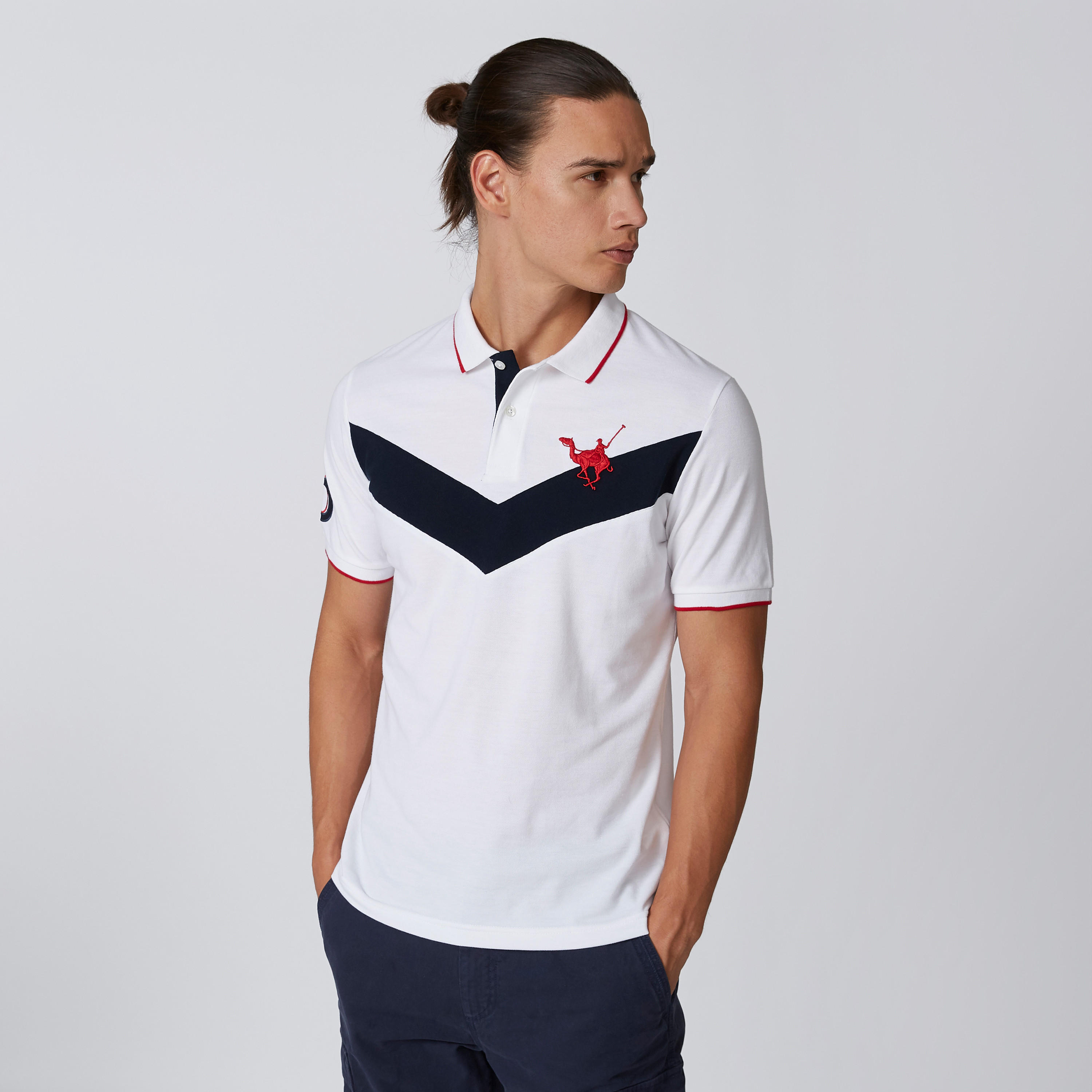 تيشيرت بياقة بولو وأكمام قصيرة وتزيينات-men-clothing-tshirtsandpolos-tshirts-image-3
