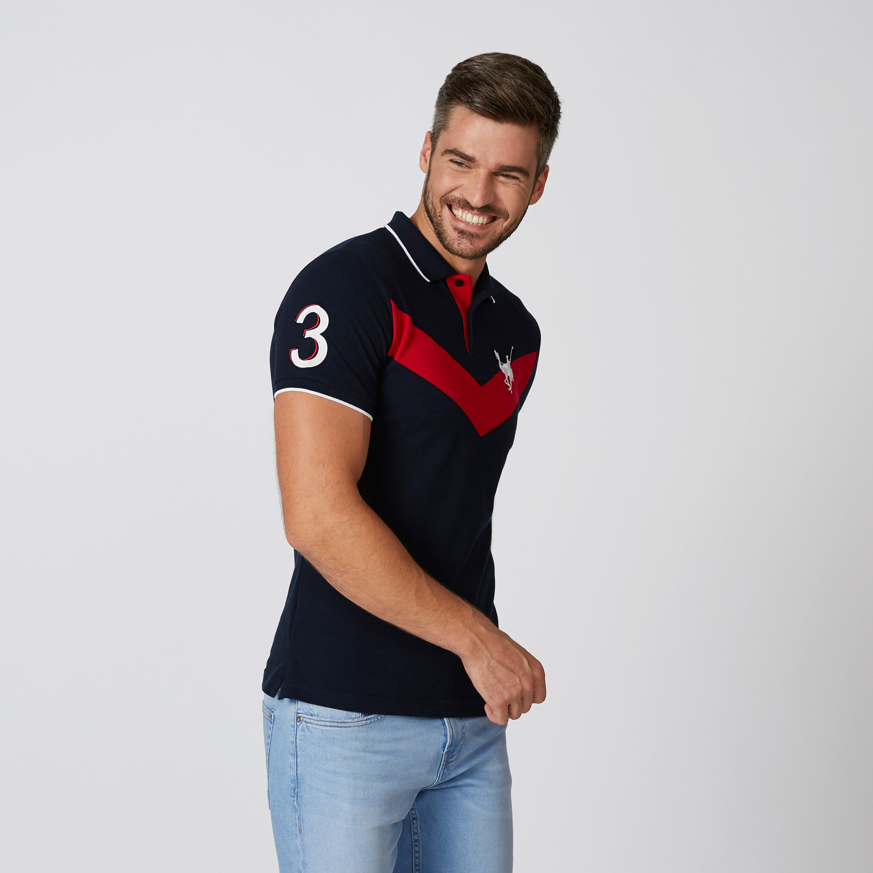 تيشيرت بارز الملمس بياقة بولو وأكمام قصيرة-men-clothing-tshirtsandpolos-tshirts-image-4