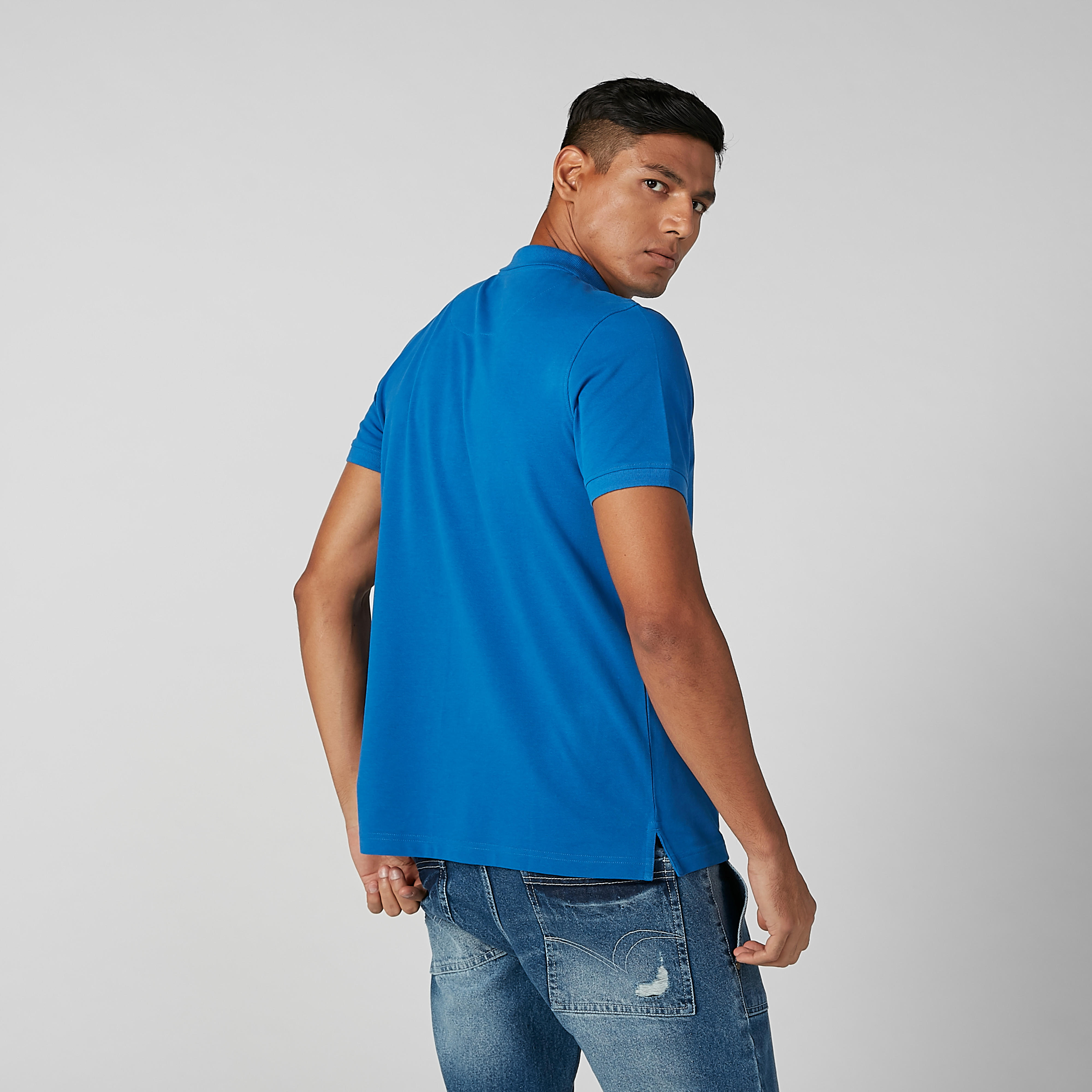 تيشيرت سادة بياقة بولو وأكمام قصيرة-men-clothing-tshirtsandpolos-polos-image-4
