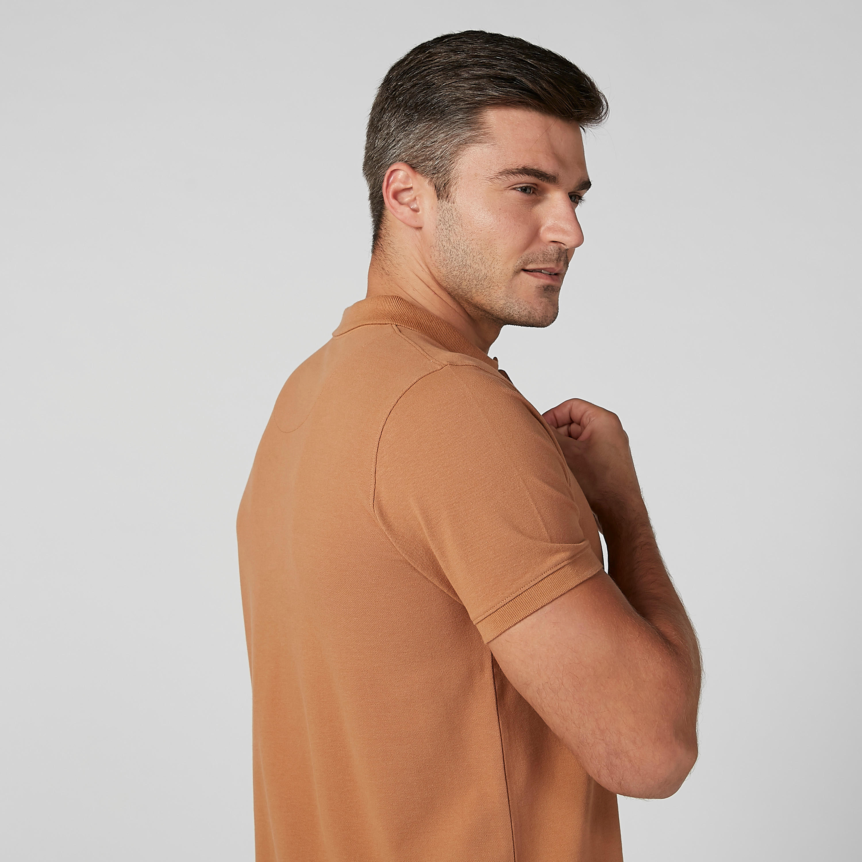 تيشيرت سادة بياقة بولو وأكمام قصيرة-men-clothing-tshirtsandpolos-polos-image-2