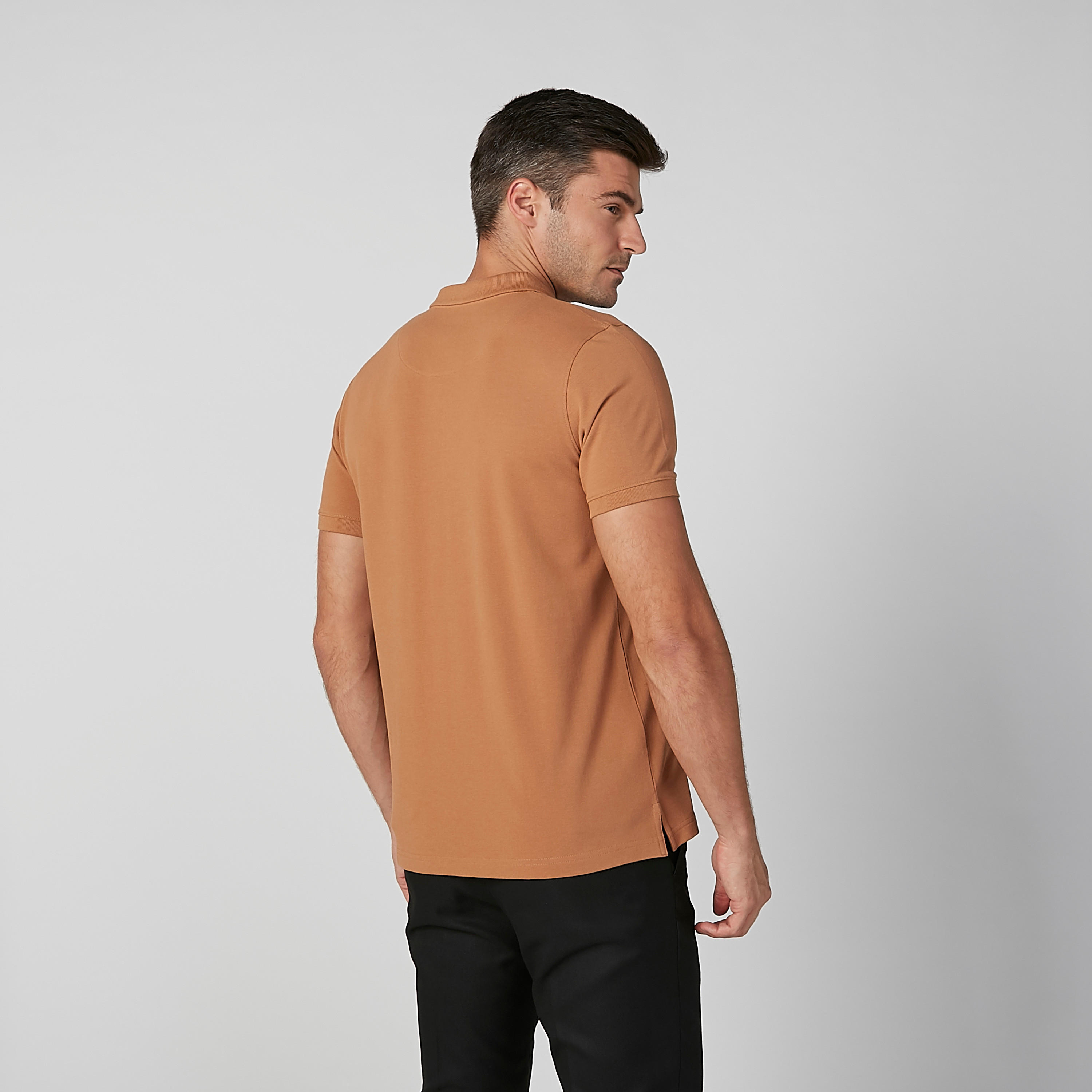 تيشيرت سادة بياقة بولو وأكمام قصيرة-men-clothing-tshirtsandpolos-polos-image-4