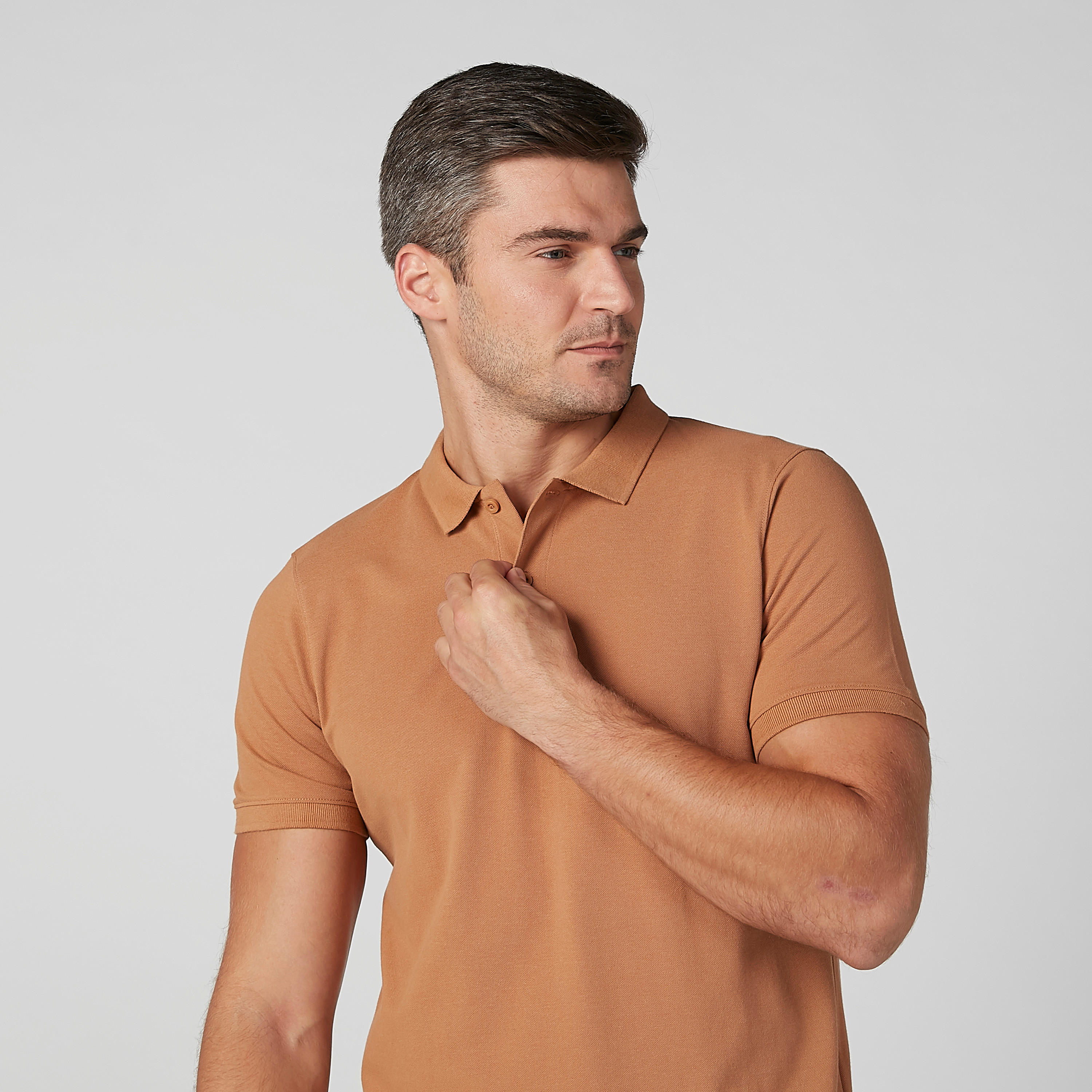 تيشيرت سادة بياقة بولو وأكمام قصيرة-men-clothing-tshirtsandpolos-polos-image-5