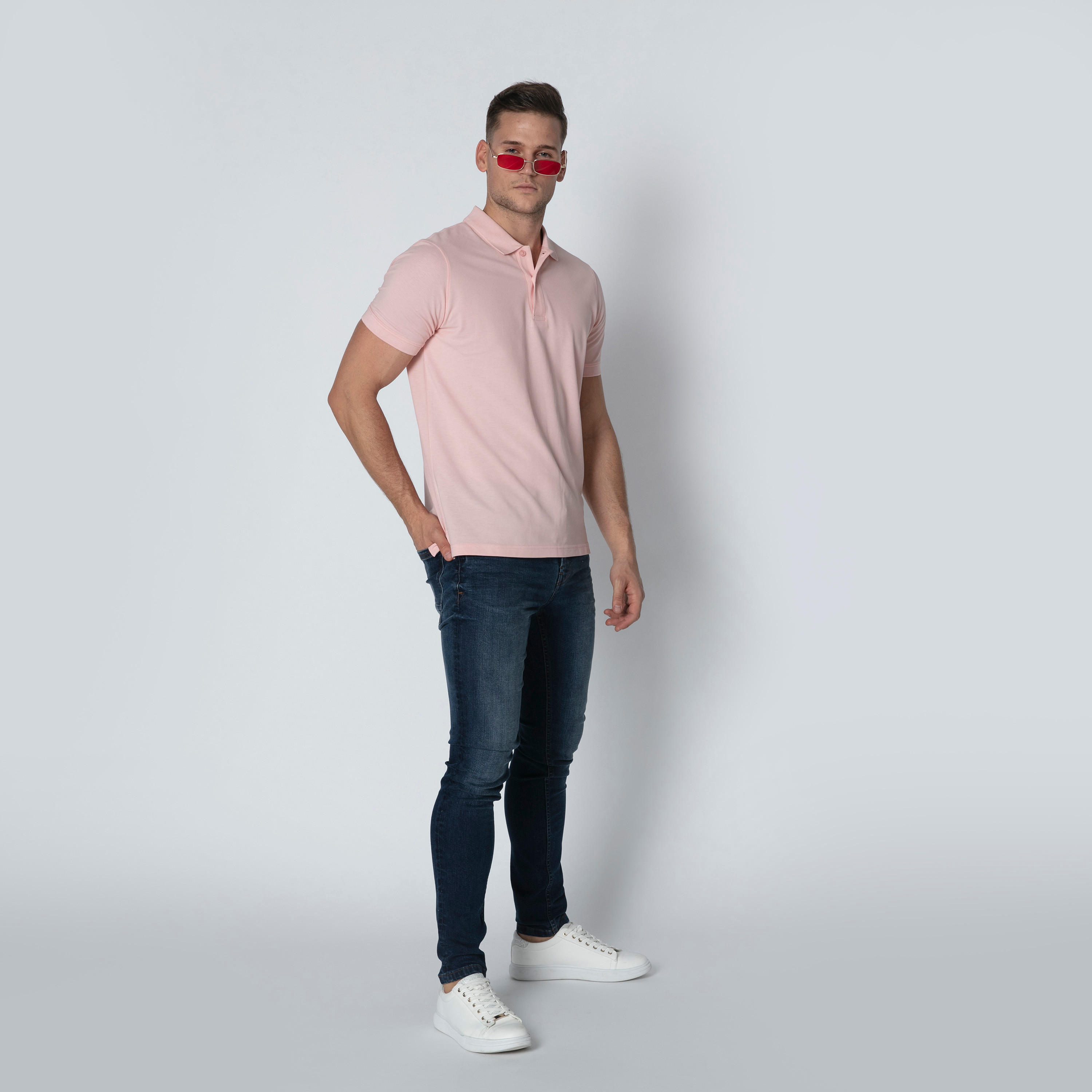 تيشيرت سادة بياقة بولو وأكمام قصيرة-men-clothing-tshirtsandpolos-polos-image-3