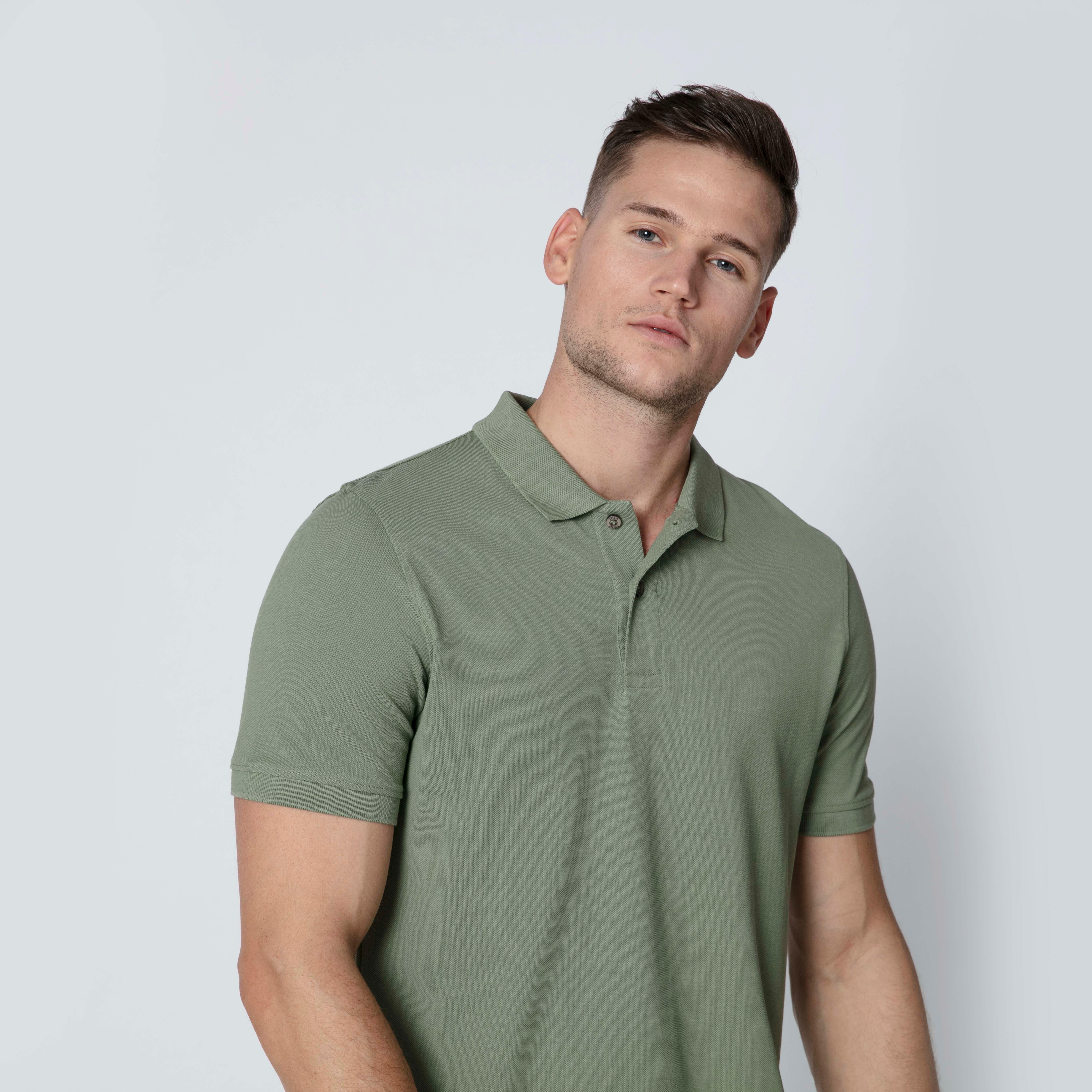 تيشيرت سادة بياقة بولو وأكمام قصيرة-men-clothing-tshirtsandpolos-polos-image-5