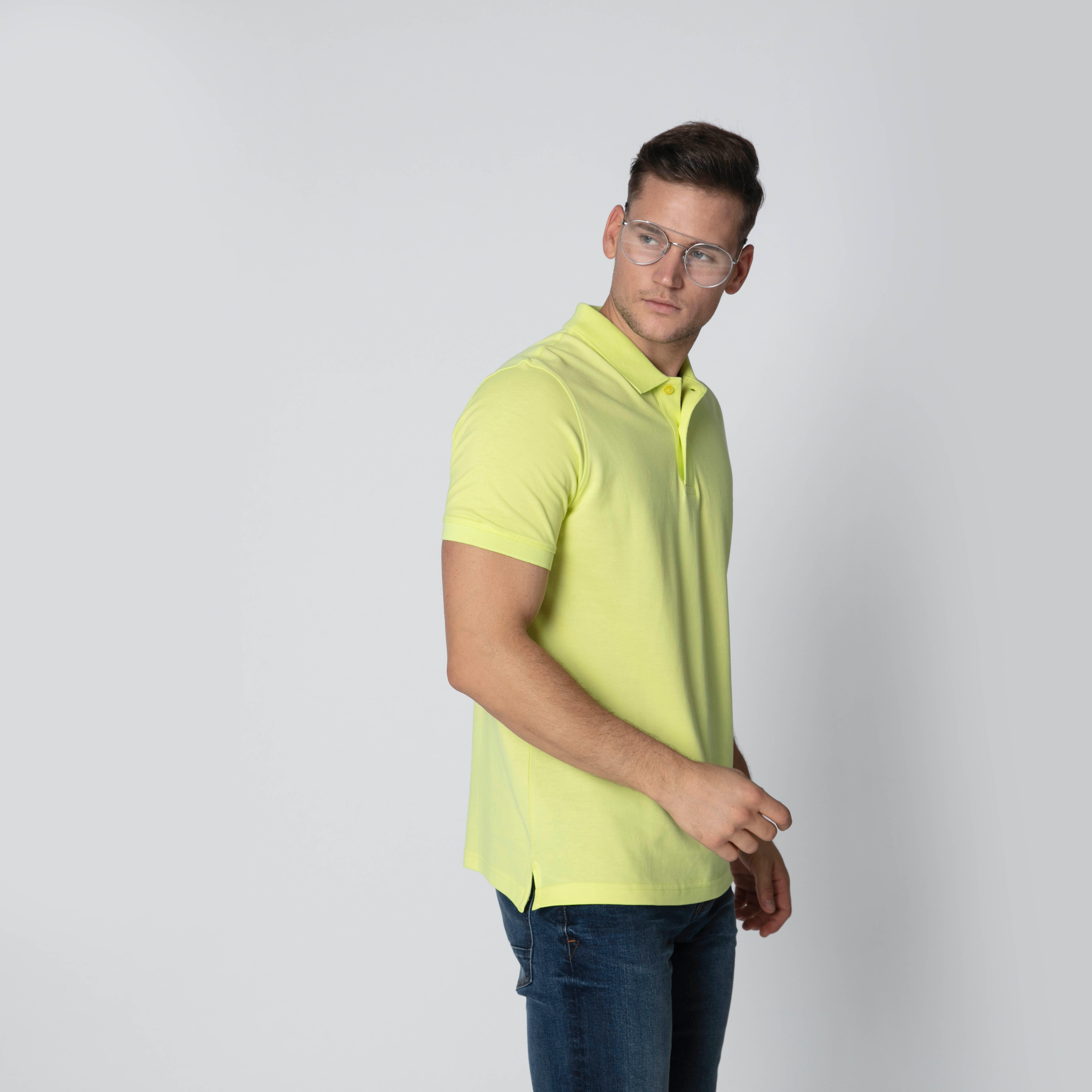 تيشيرت سادة بياقة بولو وأكمام قصيرة-men-clothing-tshirtsandpolos-polos-image-1