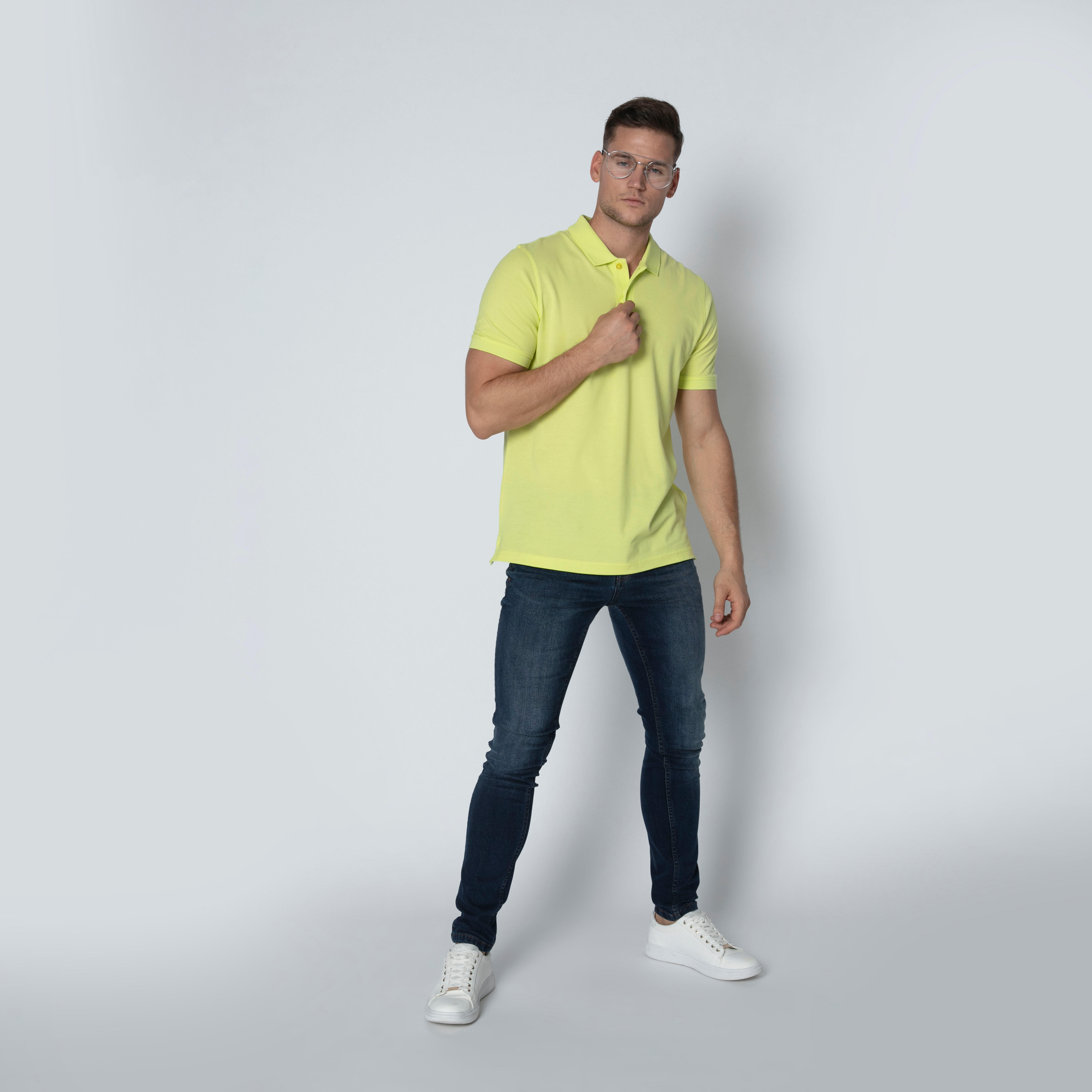 تيشيرت سادة بياقة بولو وأكمام قصيرة-men-clothing-tshirtsandpolos-polos-image-5