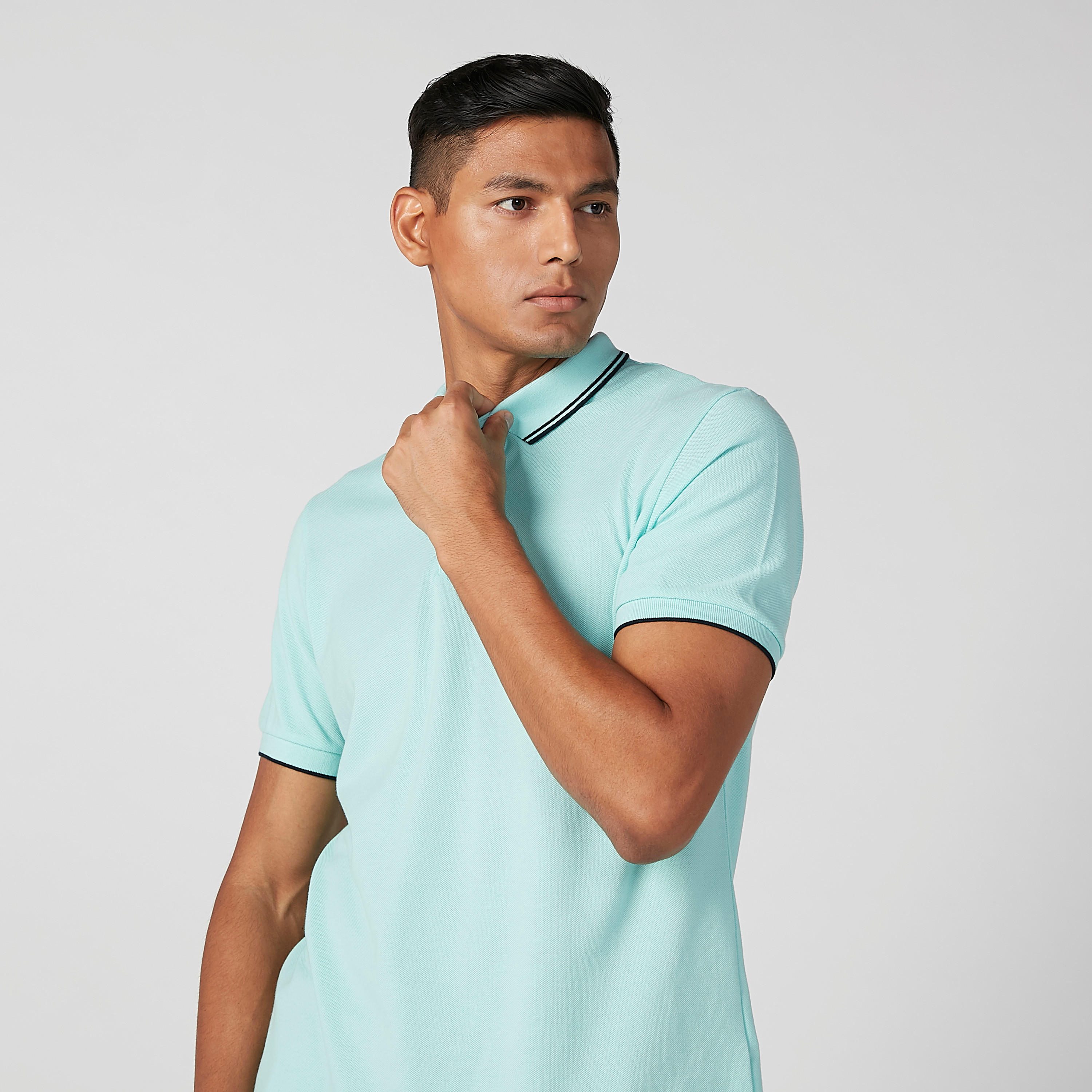 تيشيرت سادة بياقة بولو وأكمام قصيرة-men-clothing-tshirtsandpolos-polos-image-4
