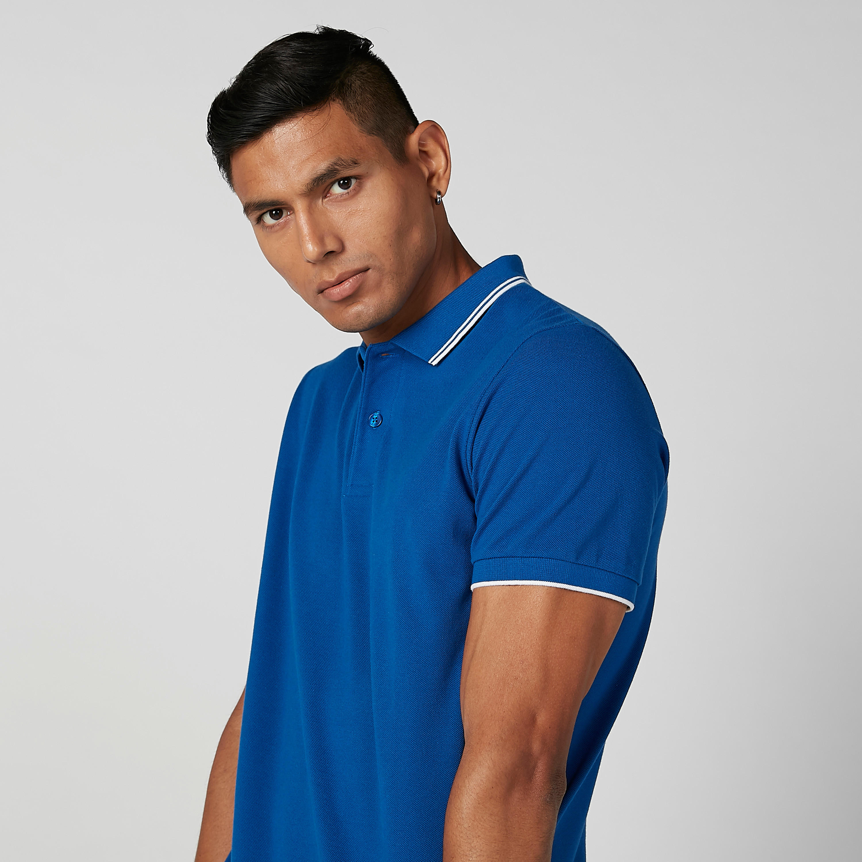 تيشيرت سادة بياقة بولو وأكمام قصيرة-men-clothing-tshirtsandpolos-polos-image-4
