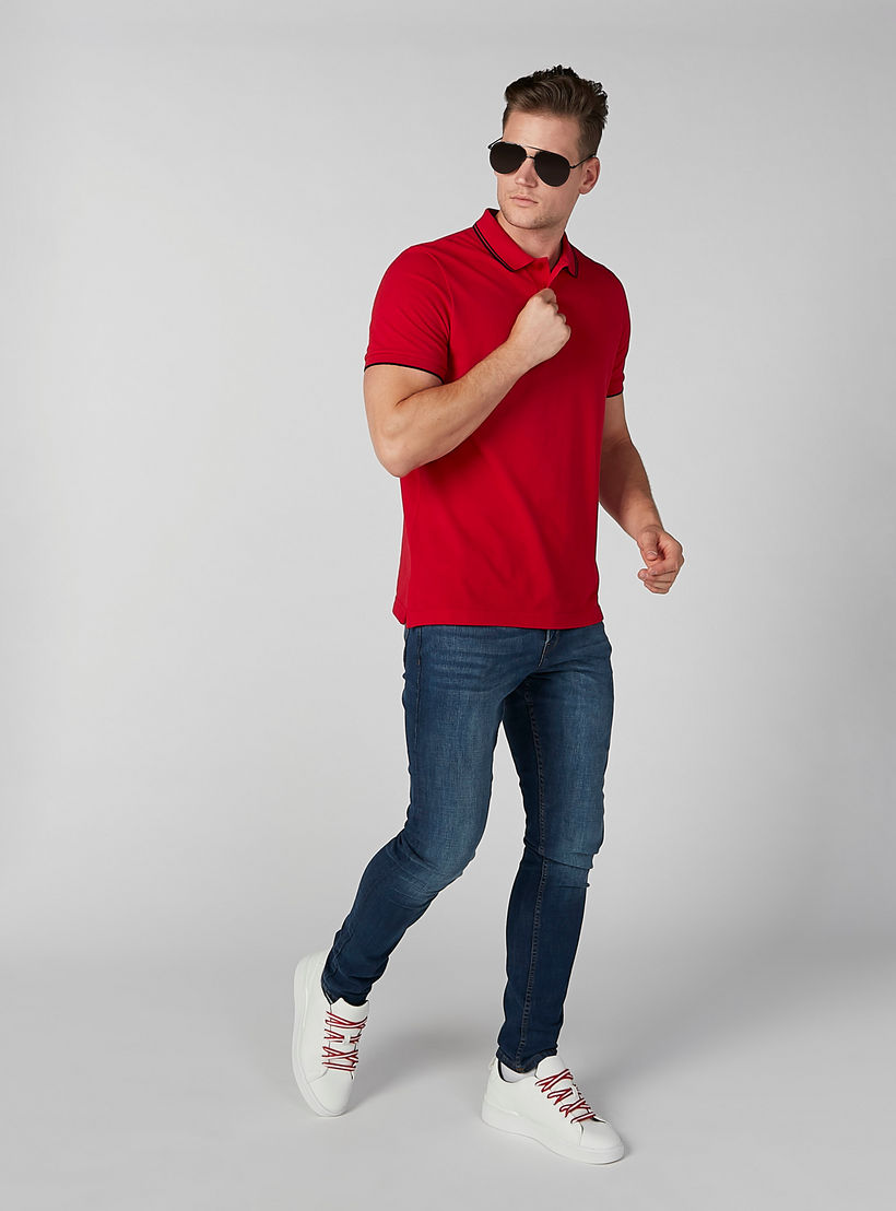 تيشيرت سادة بياقة بولو وأكمام قصيرة-men-clothing-tshirtsandpolos-polos-image-2