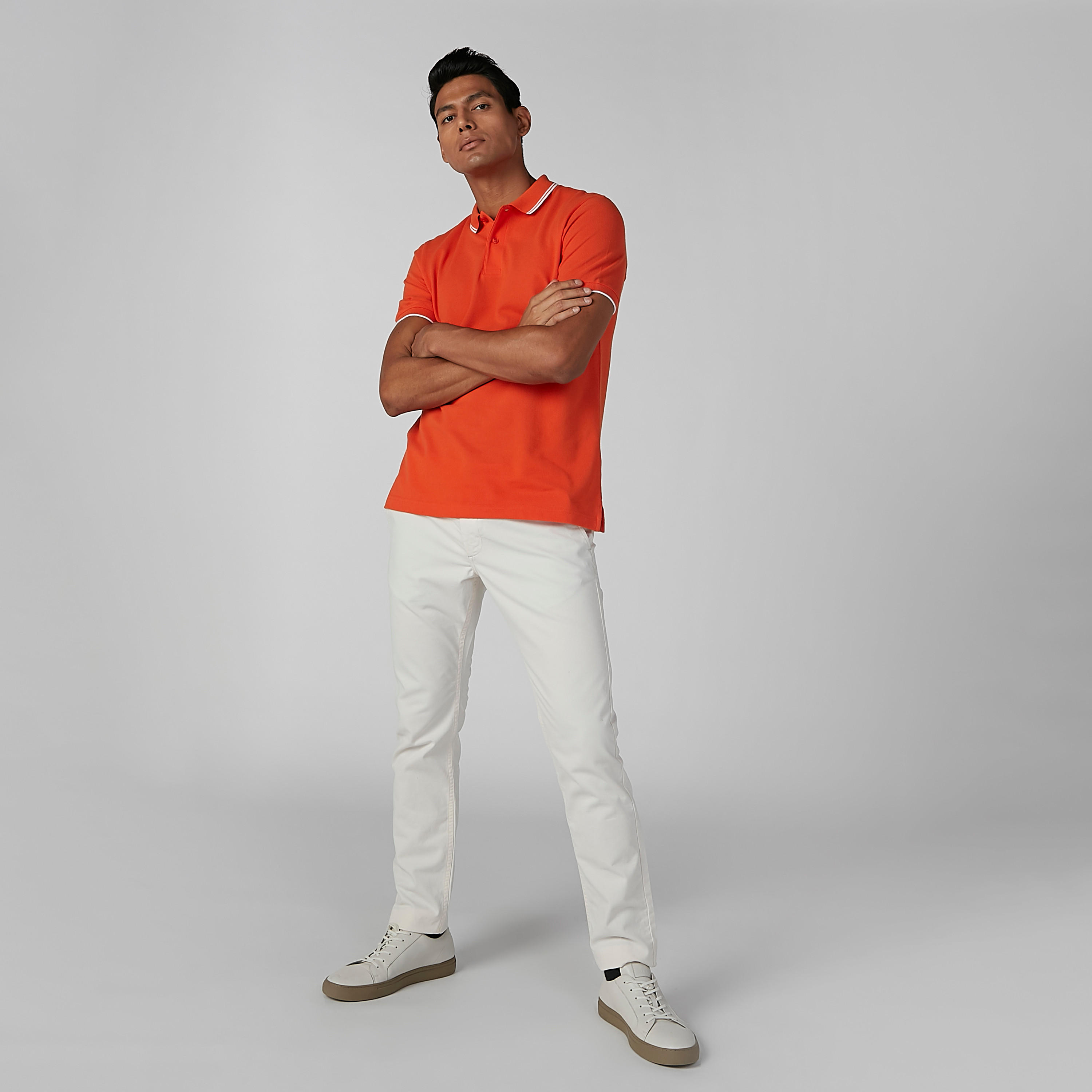 تيشيرت سادة بياقة بولو وأكمام قصيرة-men-clothing-tshirtsandpolos-polos-image-2