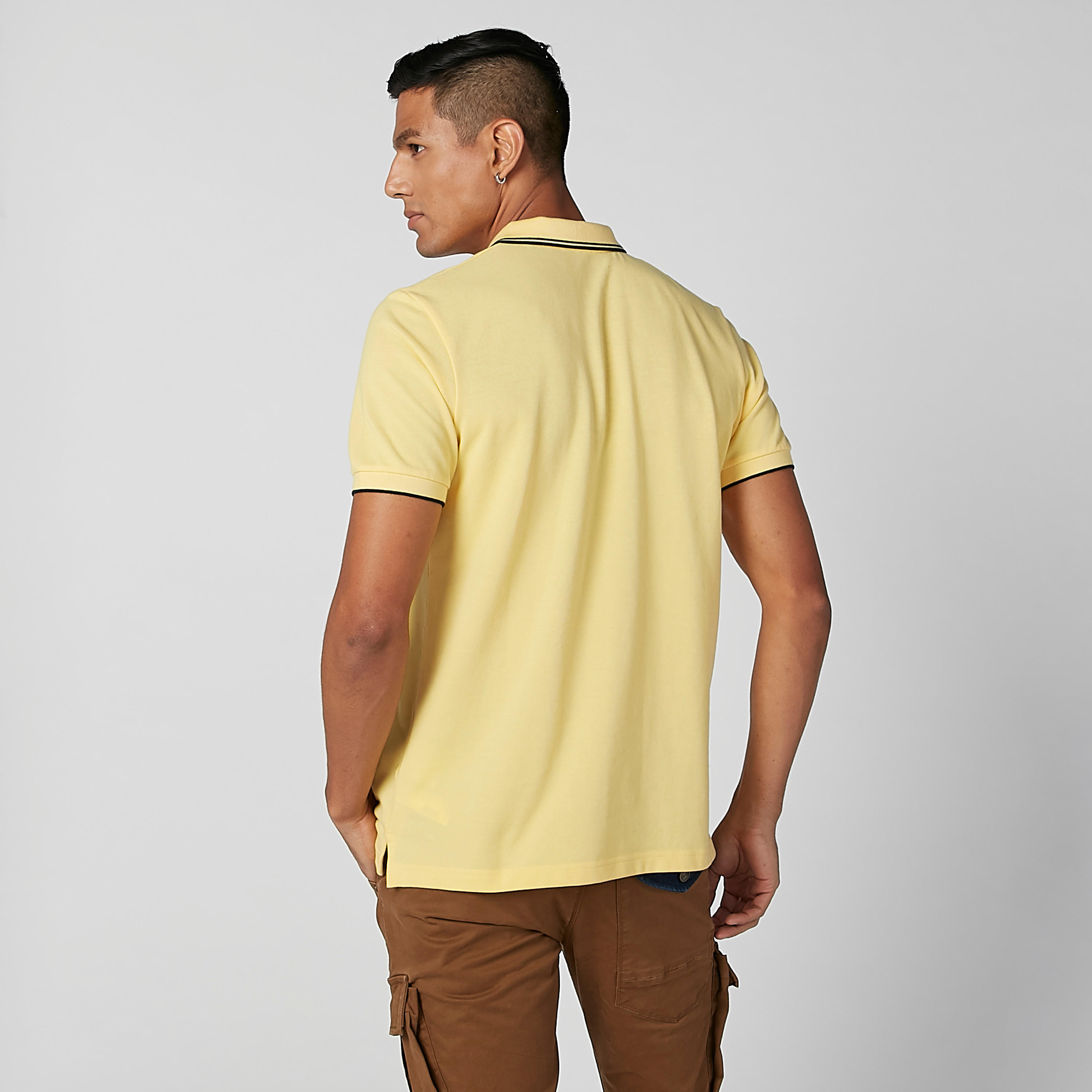 تيشيرت سادة بياقة بولو وأكمام قصيرة-men-clothing-tshirtsandpolos-polos-image-1