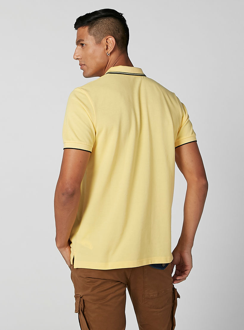 تيشيرت سادة بياقة بولو وأكمام قصيرة-men-clothing-tshirtsandpolos-polos-image-1