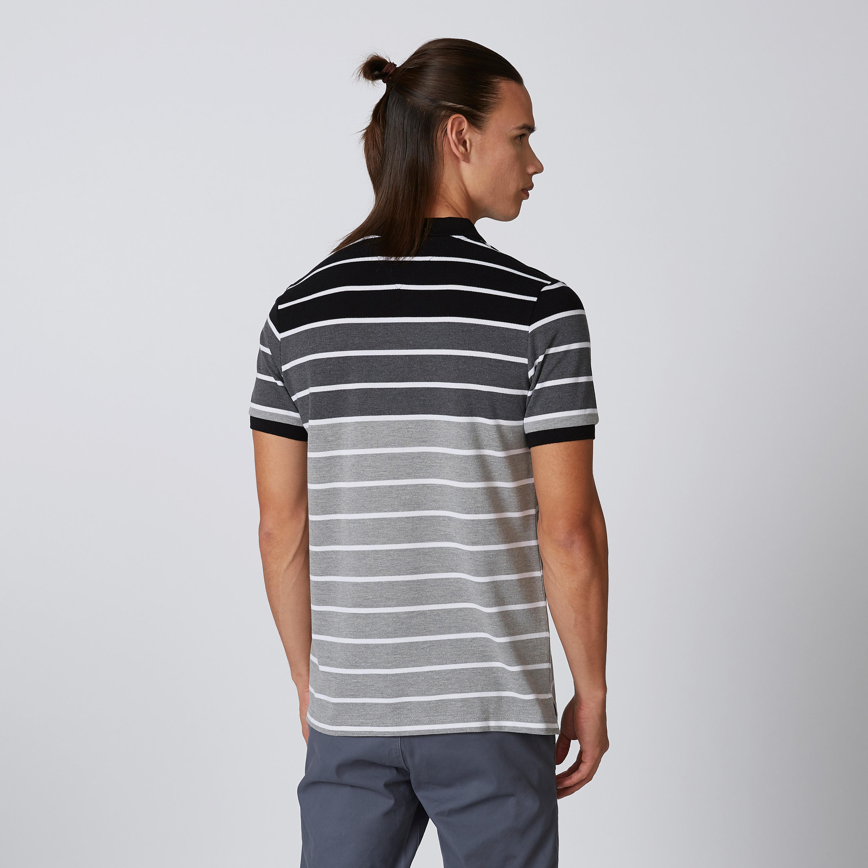 تيشيرت مستدام بولو مقلّم بأكمام قصيرة -men-clothing-tshirtsandpolos-polos-image-2